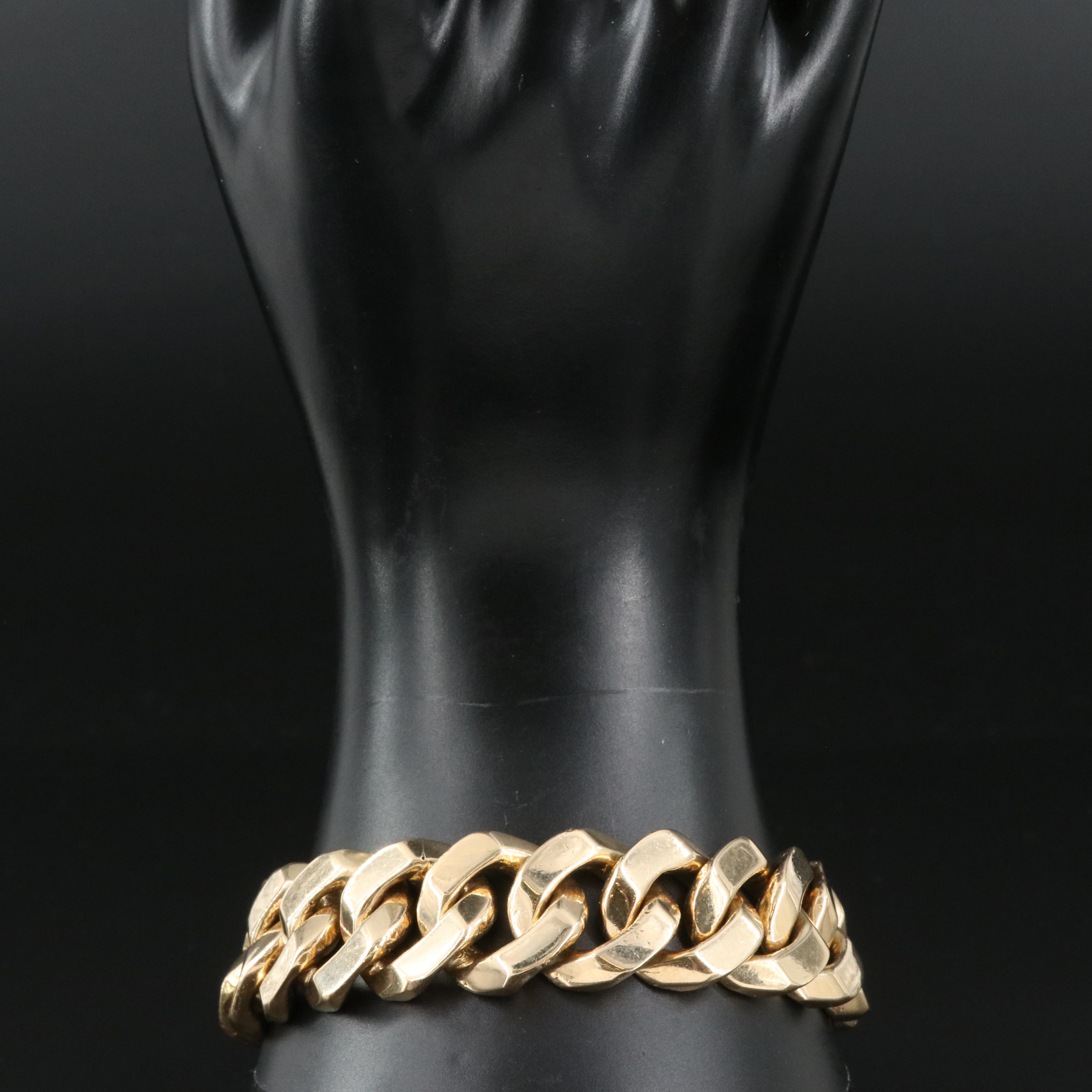 18K Curb Link Bracelet