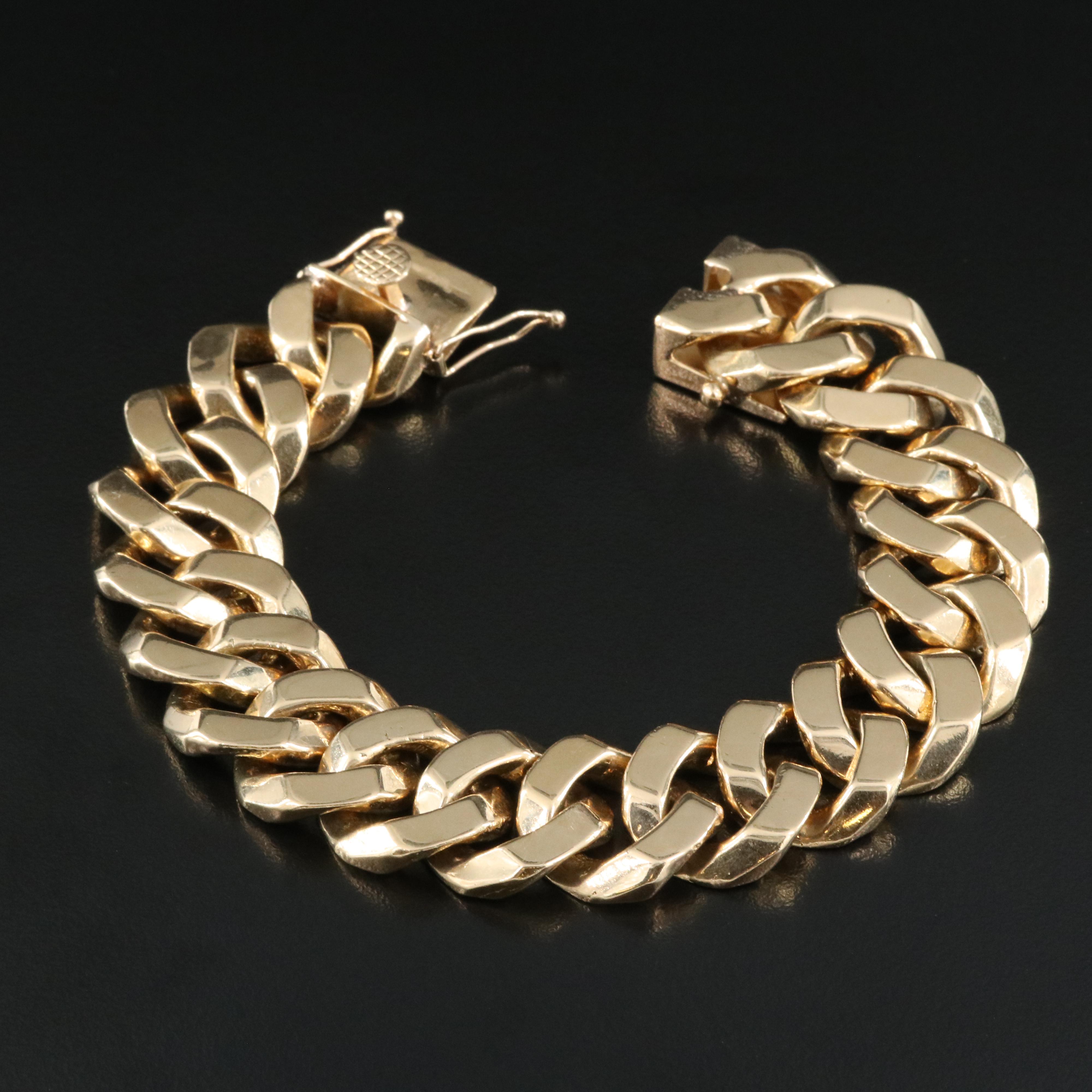 18K Curb Link Bracelet