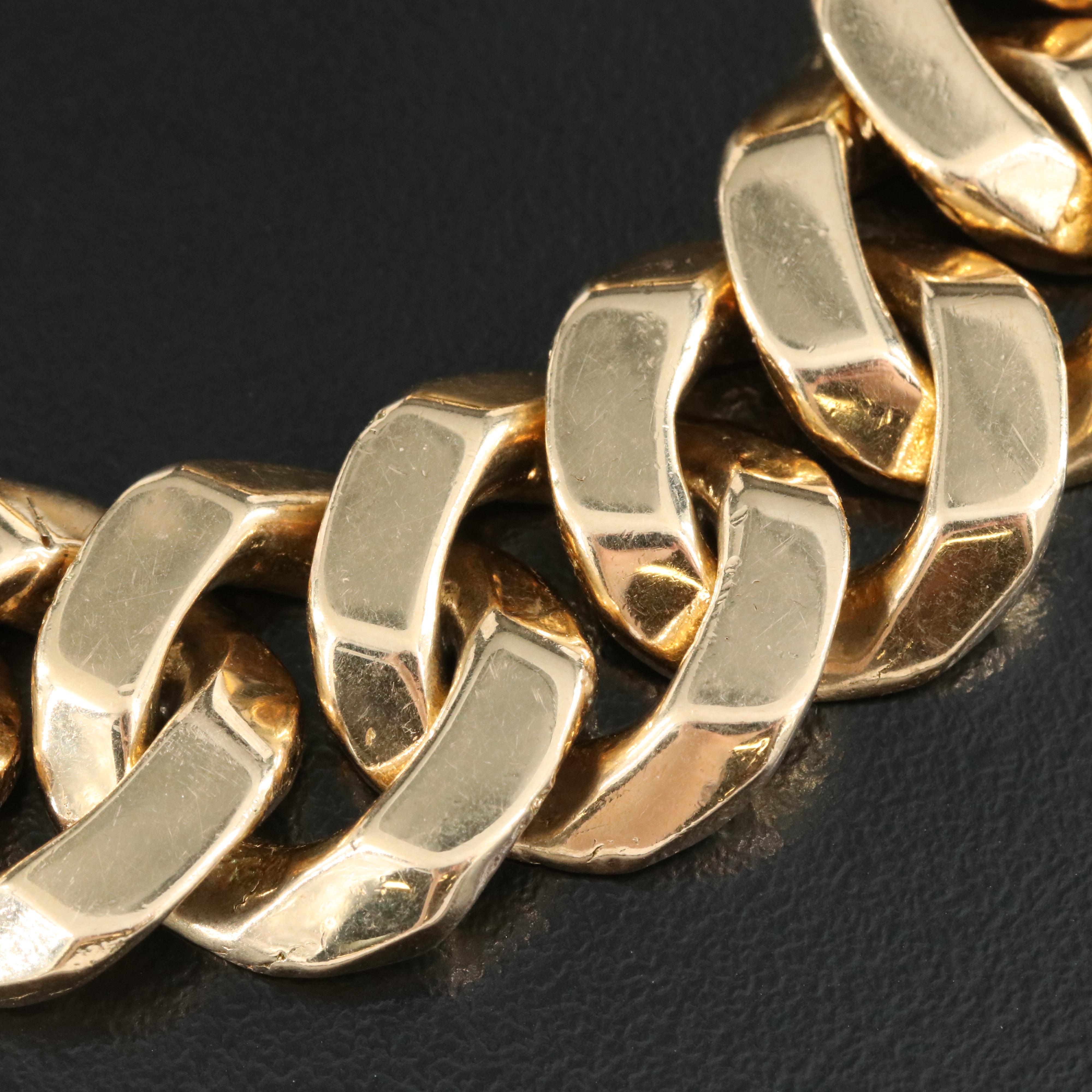 18K Curb Link Bracelet