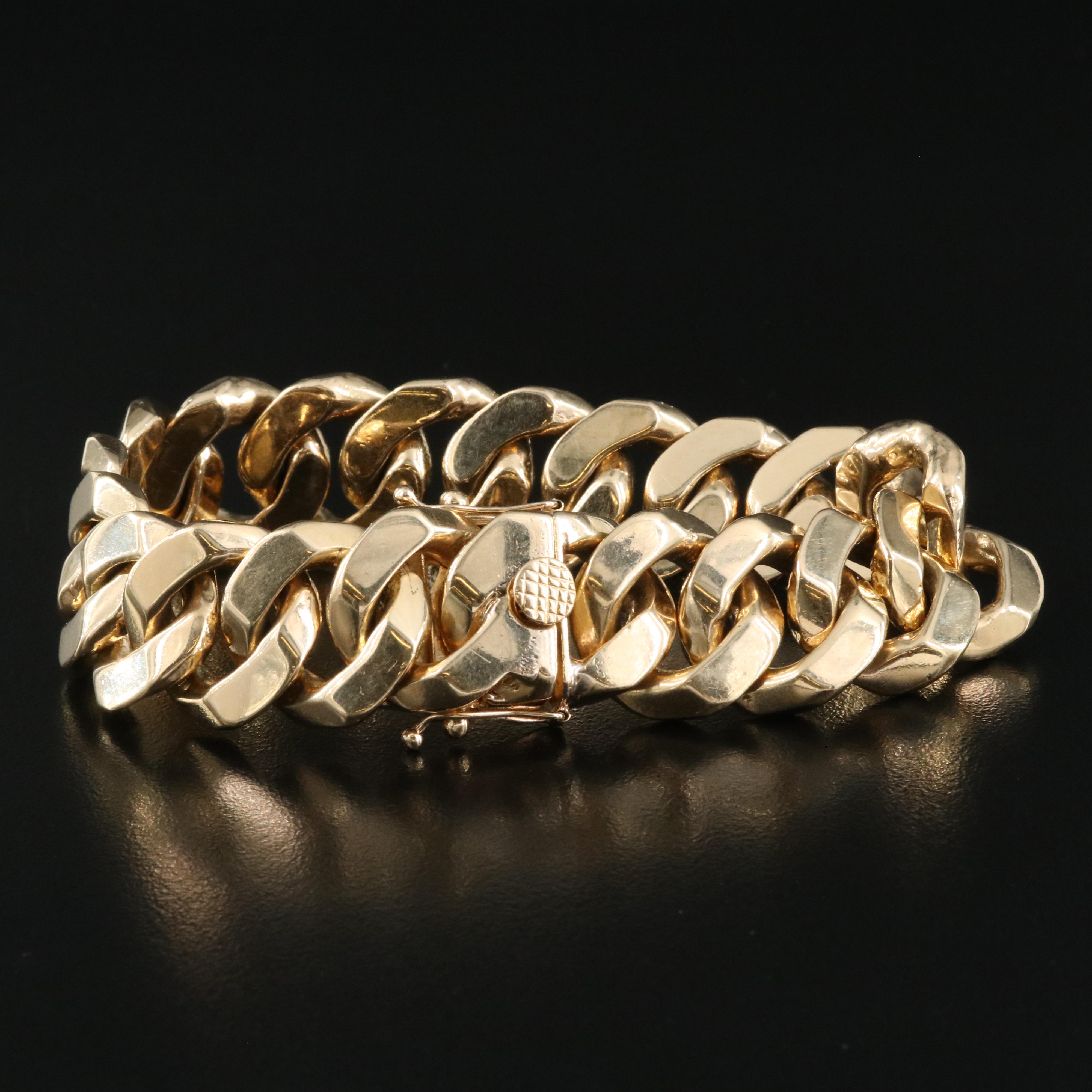 18K Curb Link Bracelet