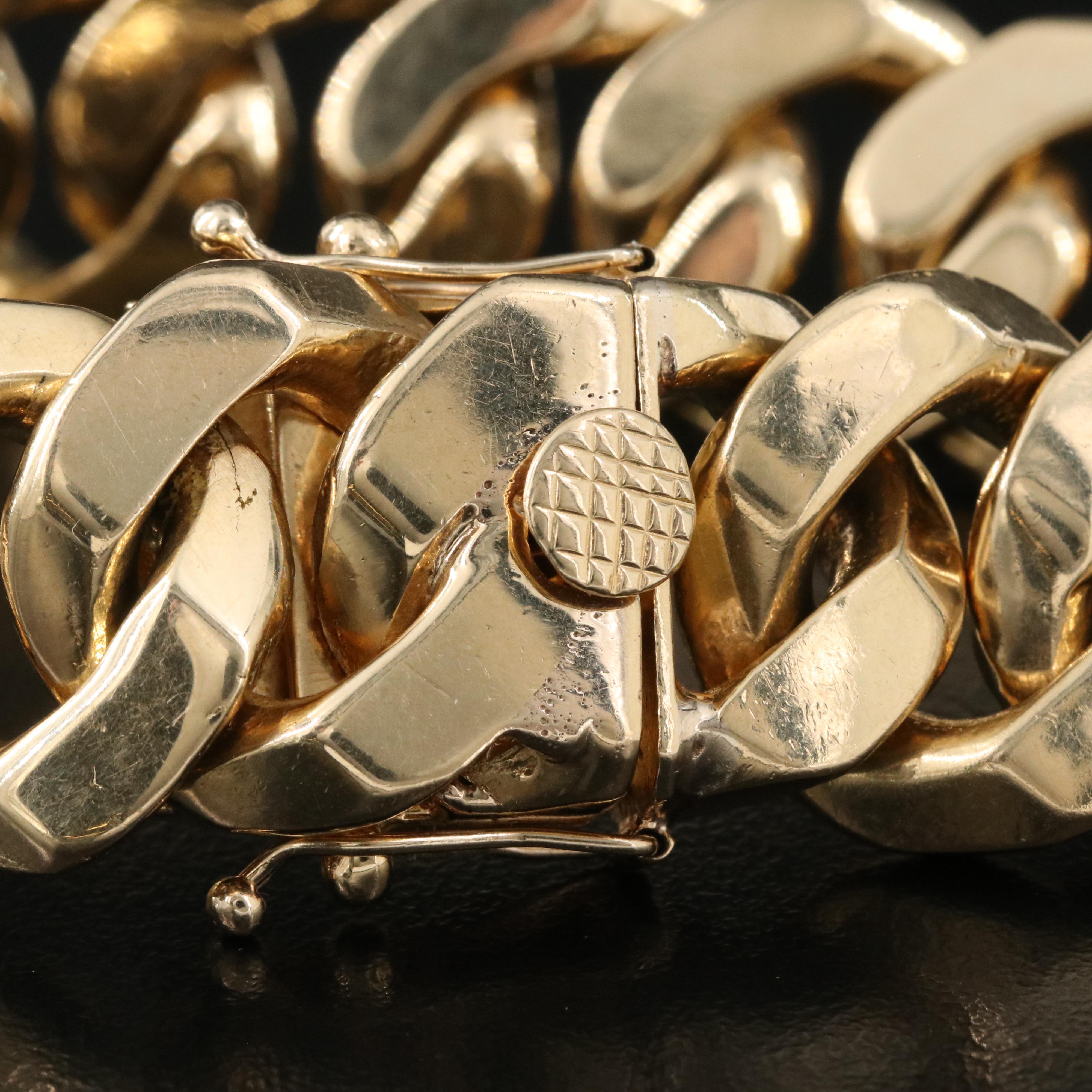 18K Curb Link Bracelet