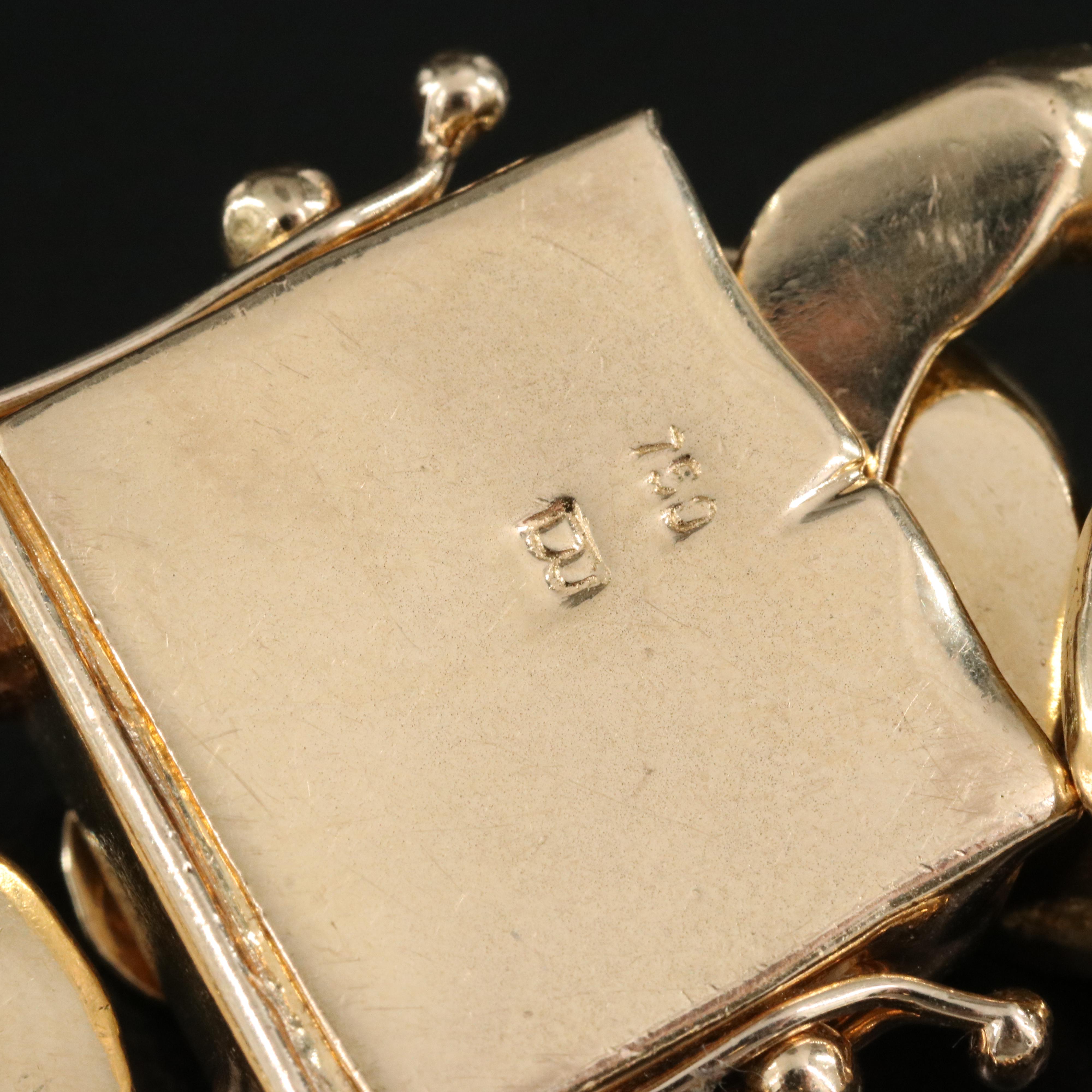 18K Curb Link Bracelet