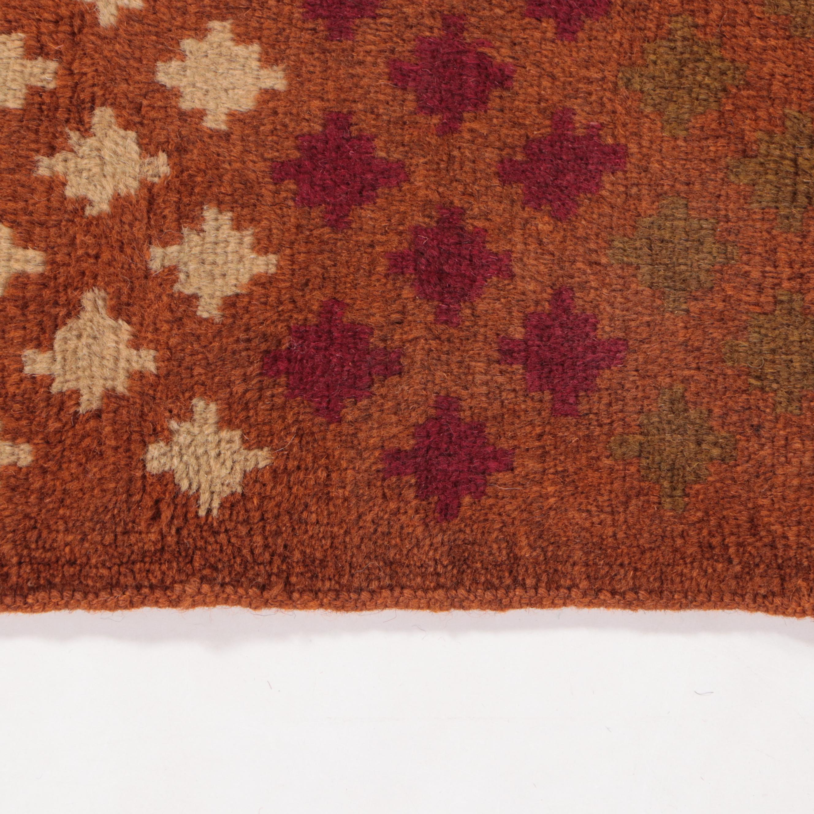 2'8 x 3'11 Hand-Knotted Afghan Baluch Accent Rug