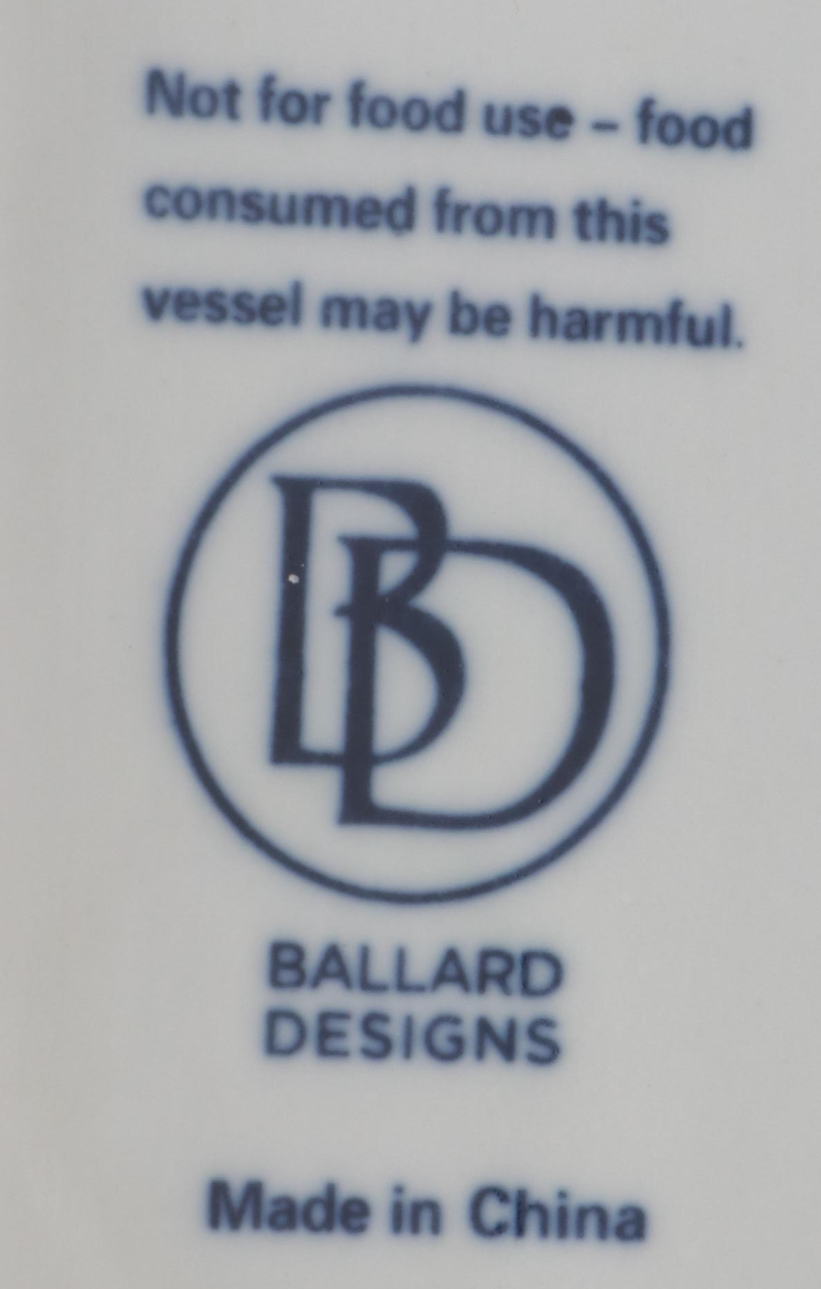 Ballard Designs Chinese Blue and White Porcelain Flower Brick and More