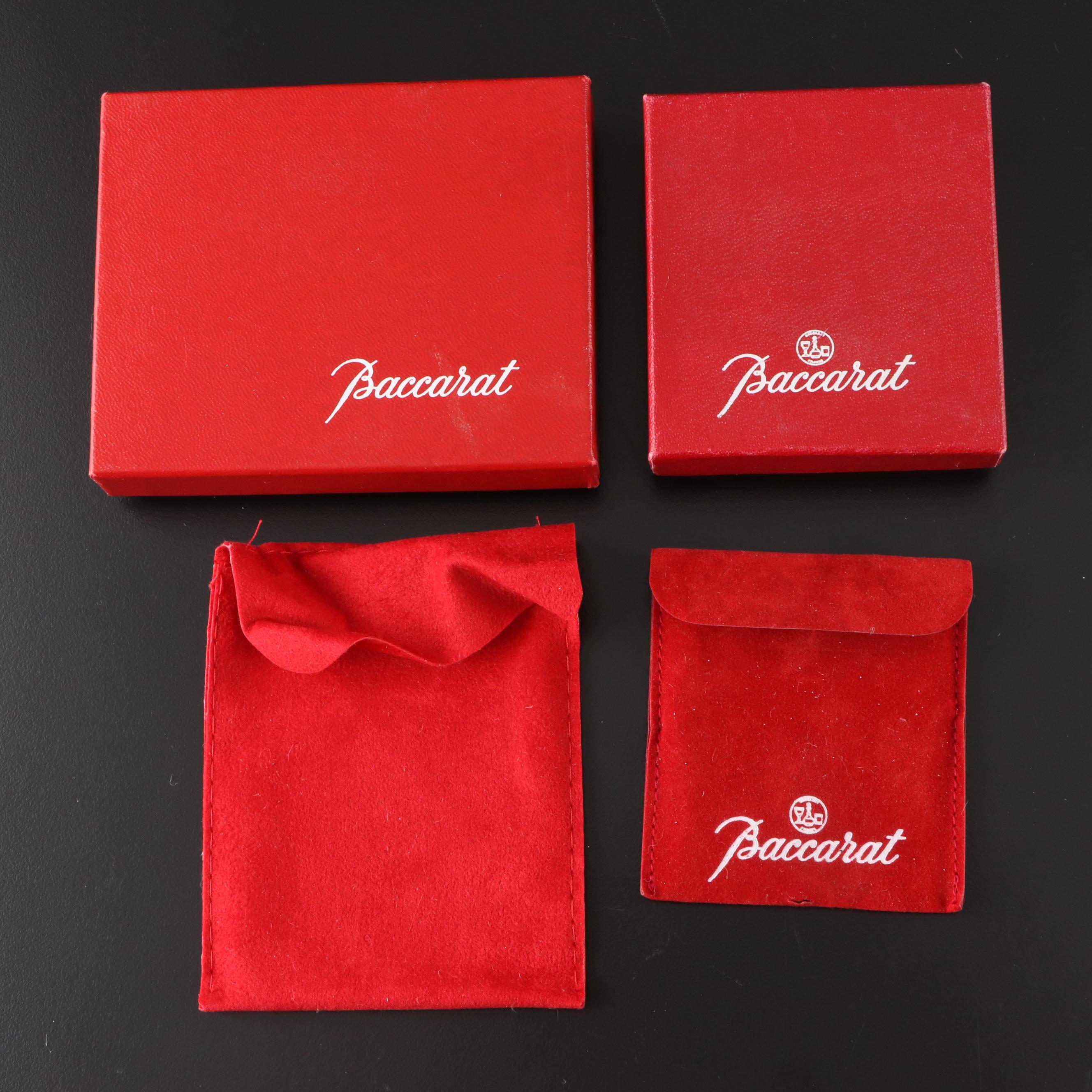 Baccarat Crystal Annual Christmas Ornaments, 1988 and 1998