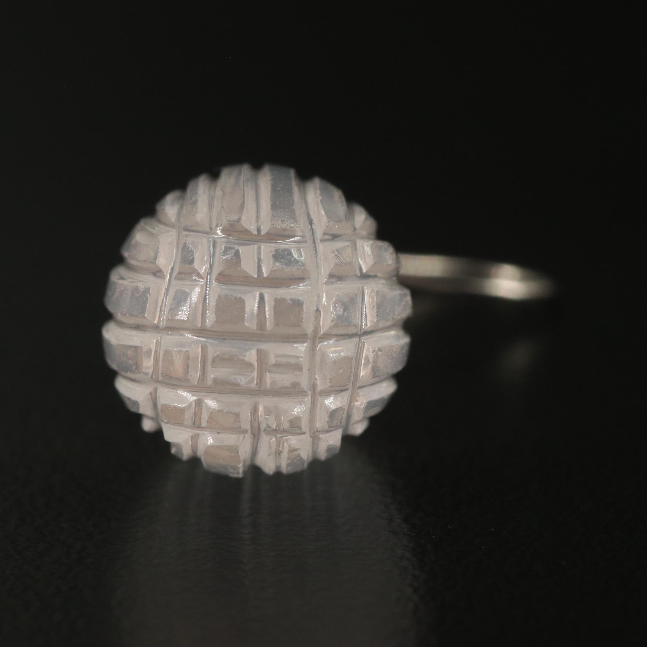 14K Rose Quartz Textured Dangle Earrings