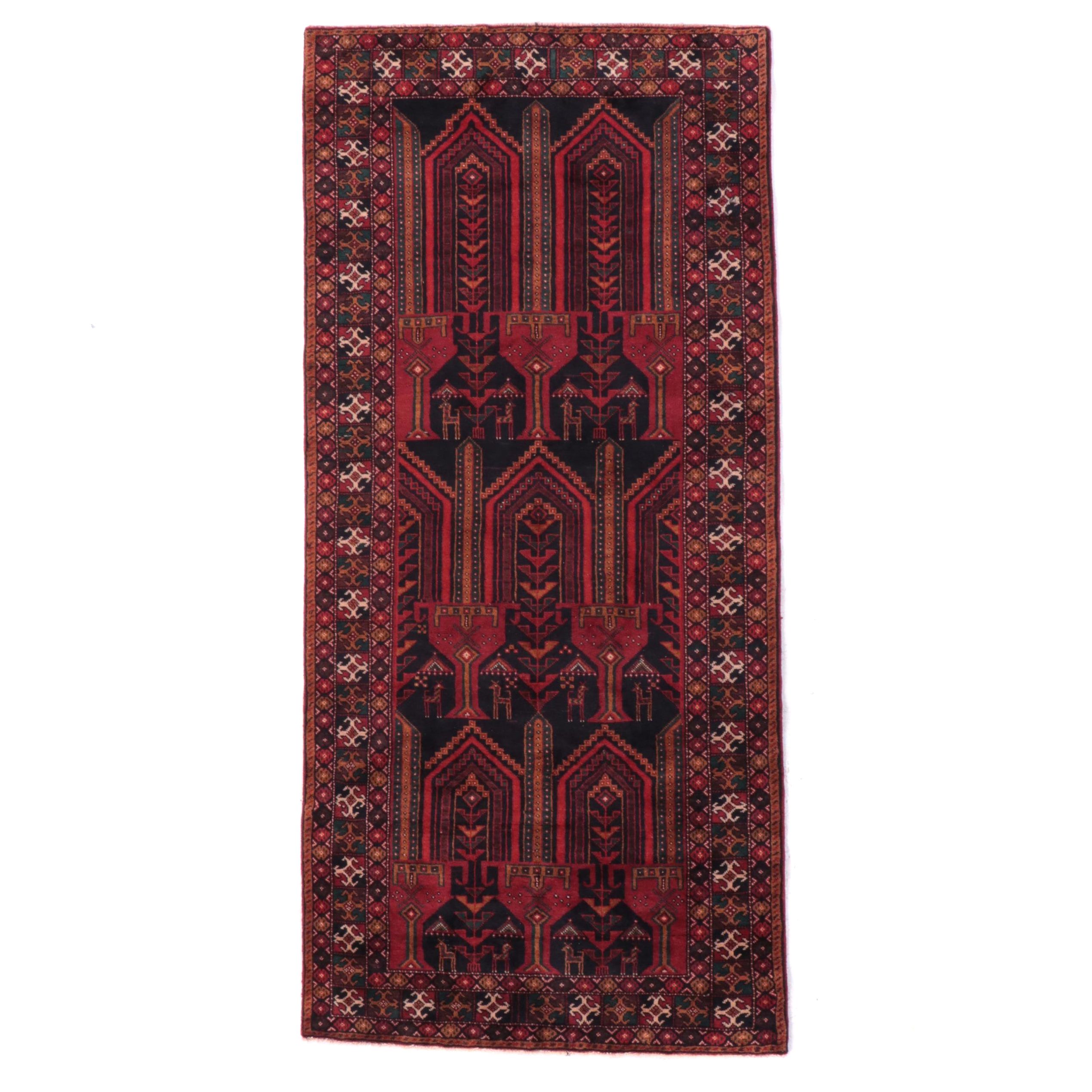 3'11 x 8'6 Hand-Knotted Northwest Persian Long Rug