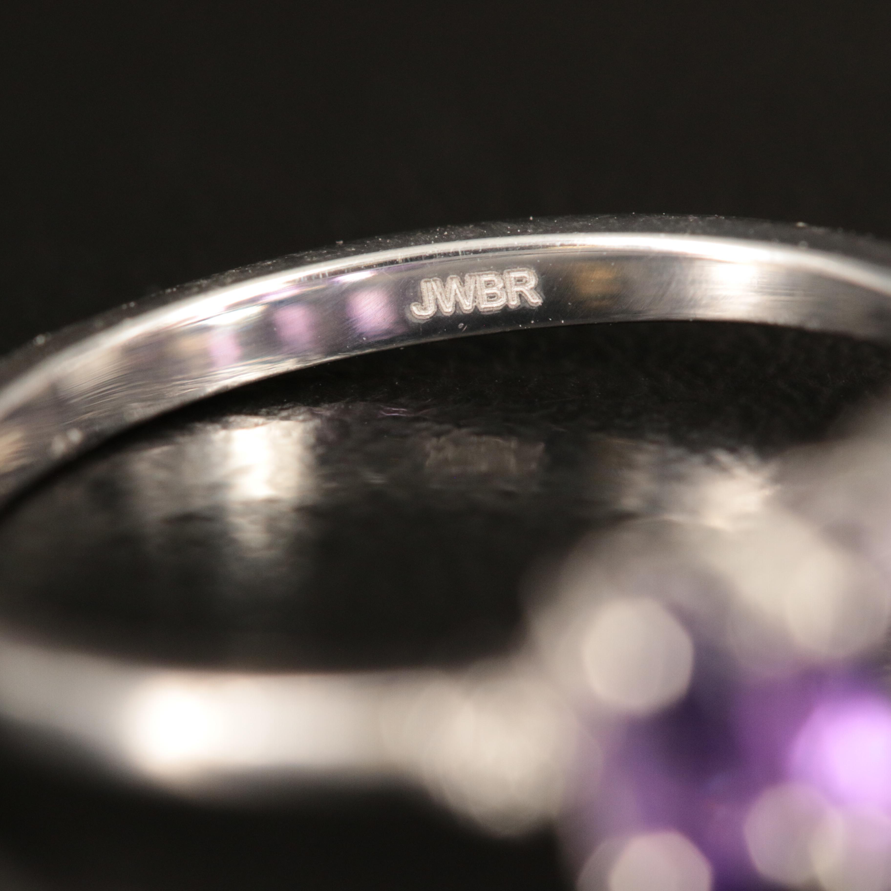 Sterling Amethyst and White Sapphire Band