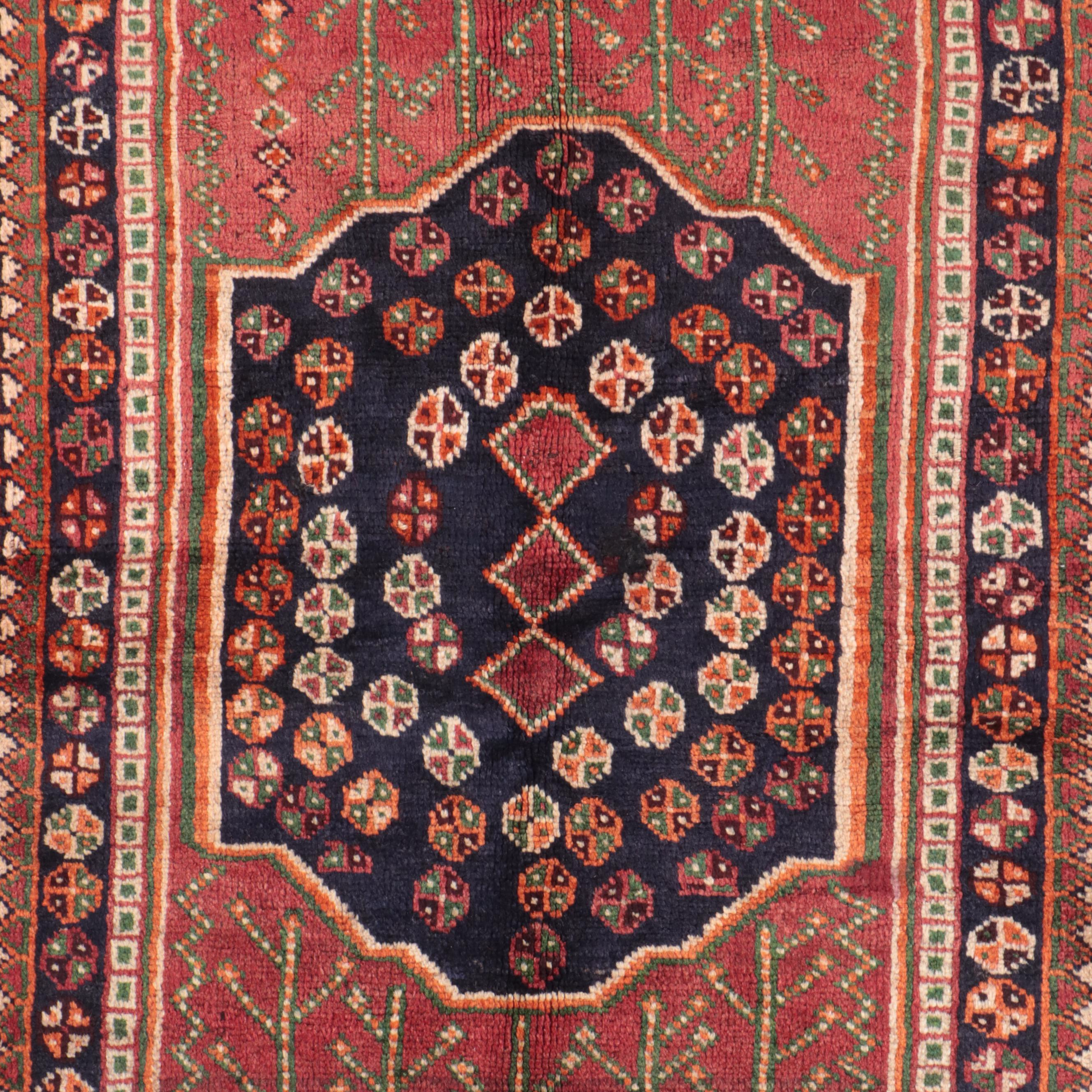 3'7 x 7'5 Hand-Knotted Persian Qashqai Area Rug