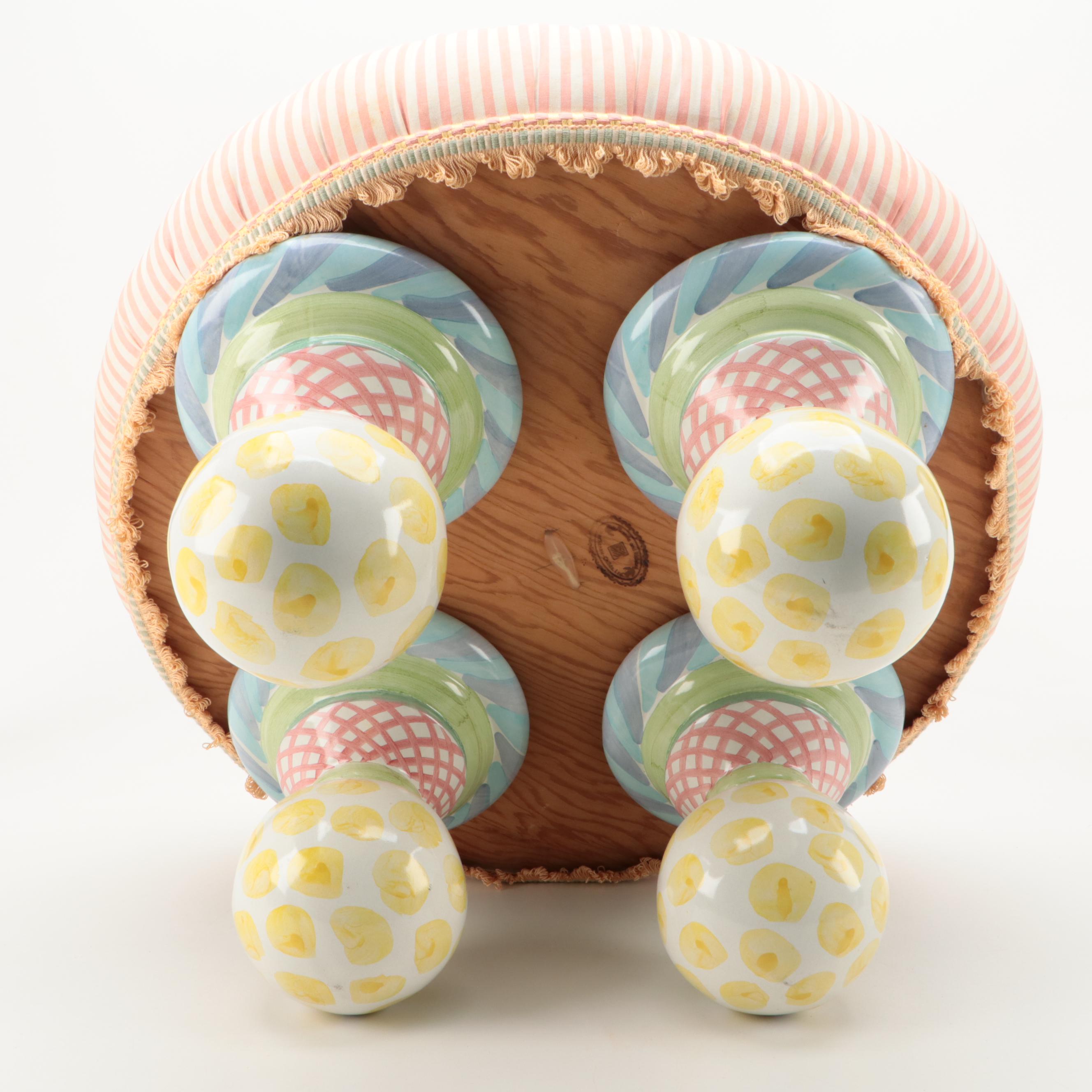 MacKenzie-Childs Tufted Footstool