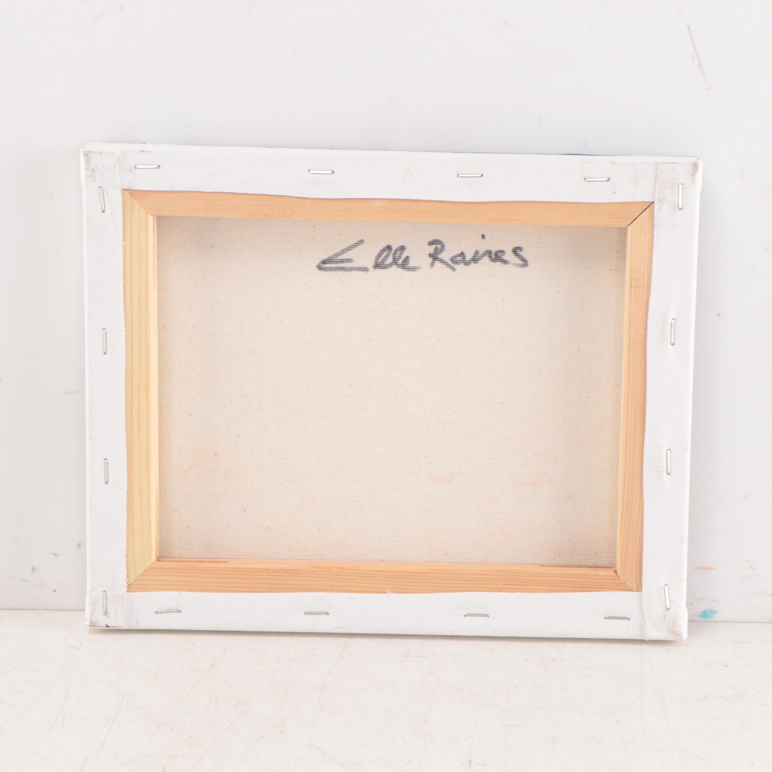 Elle Raines Landscape Acrylic Painting, 21st Century