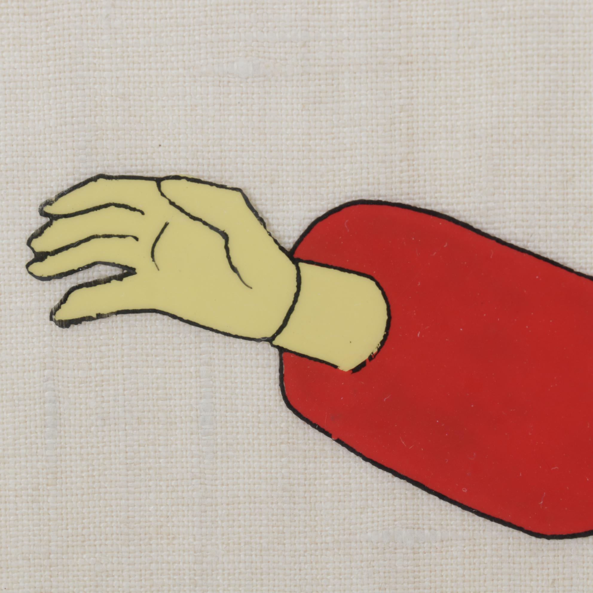 "Super Friends" Hand-Painted Animation Production Cel "Firestorm"