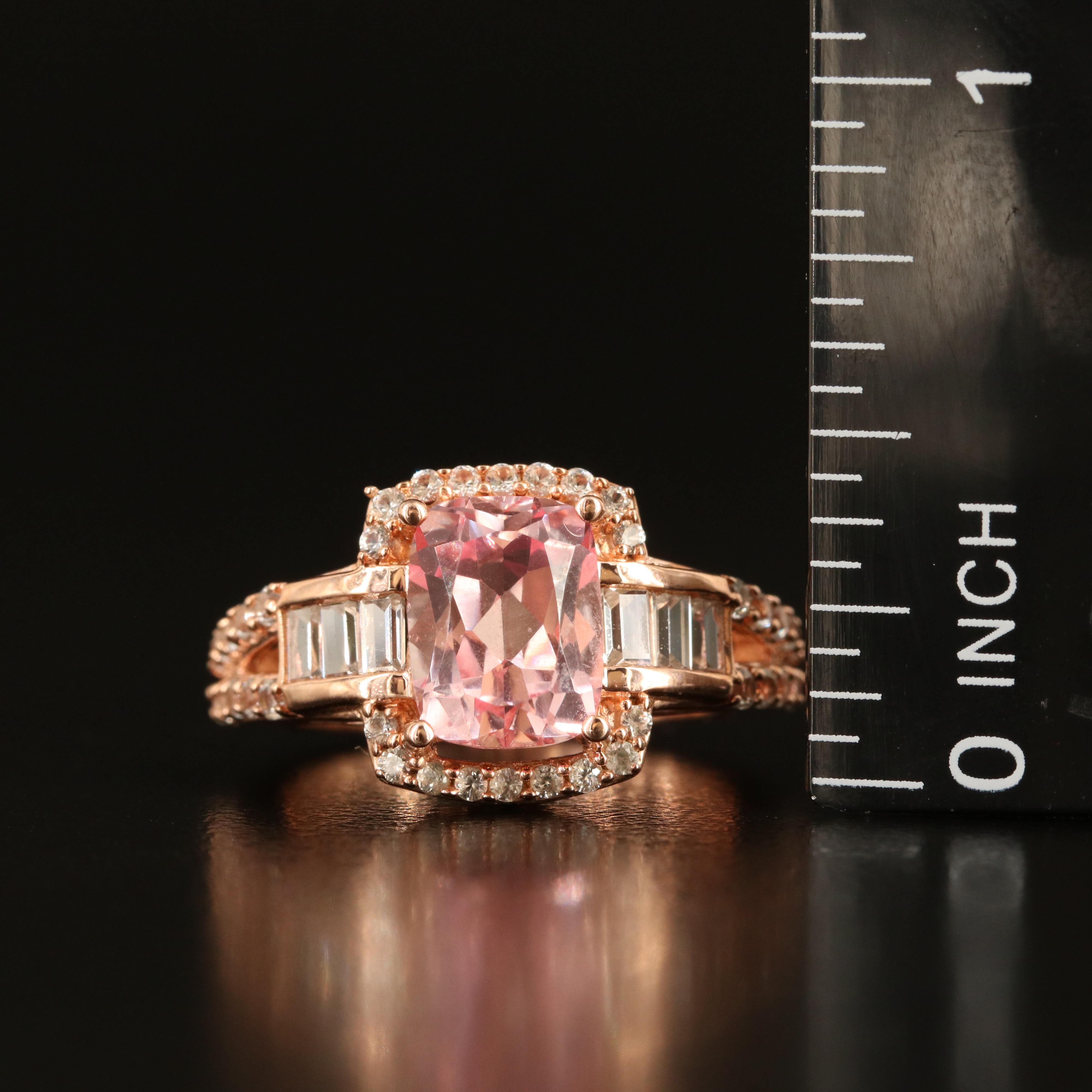 Sterling Sapphire and White Sapphire Ring