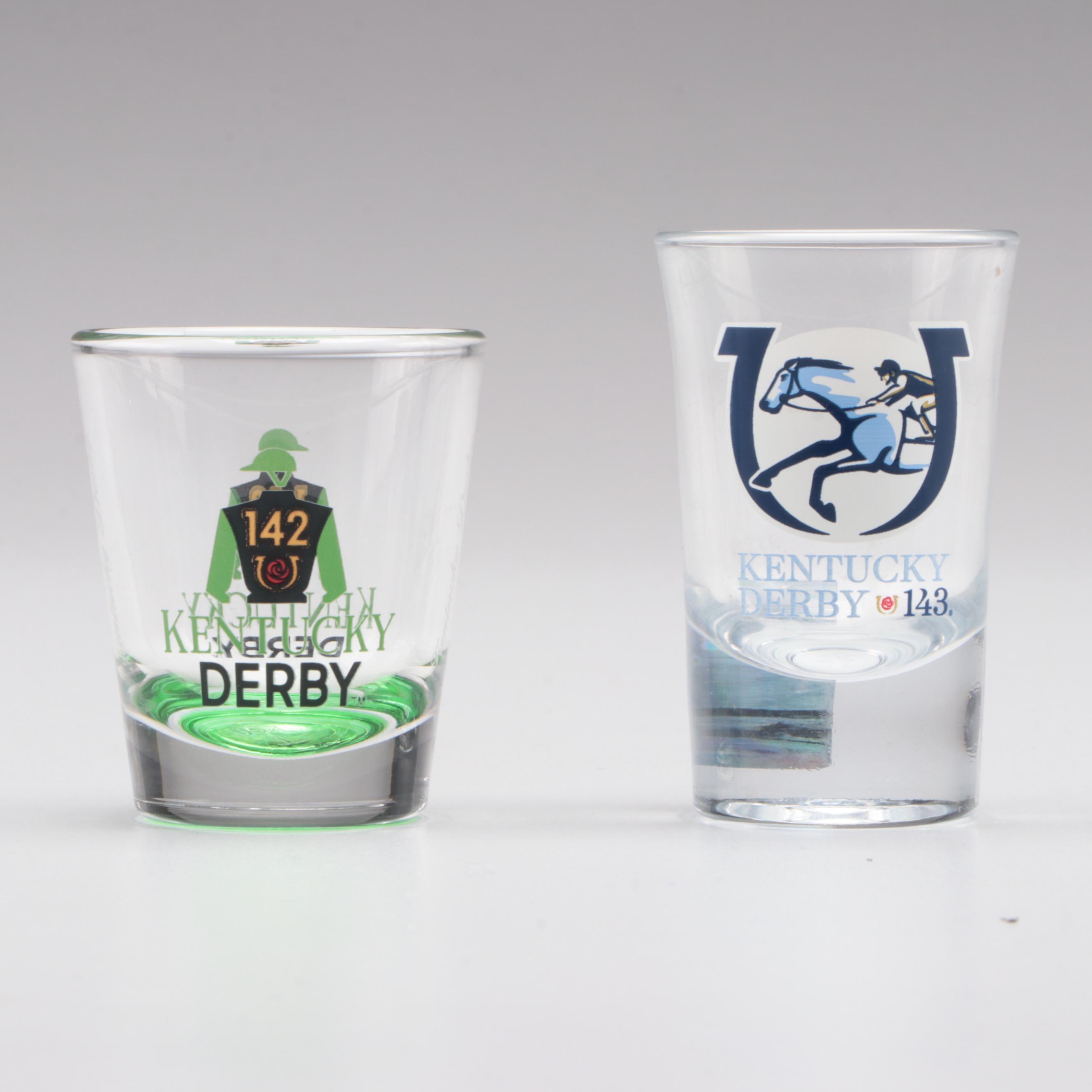 Kentucky Derby and Turfway Spiral Stakes Commemorative Glassware