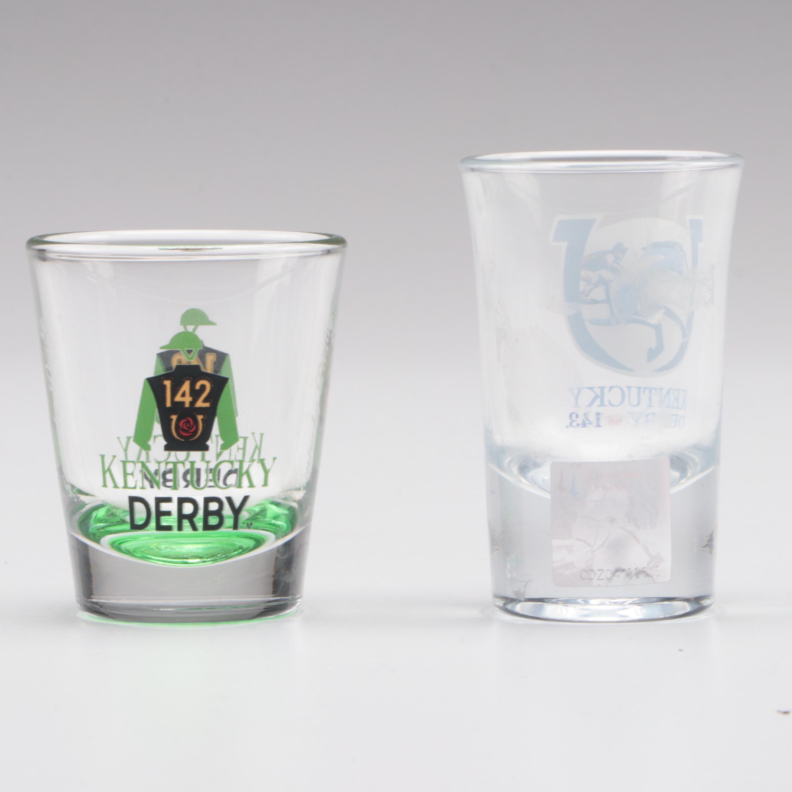 Kentucky Derby and Turfway Spiral Stakes Commemorative Glassware