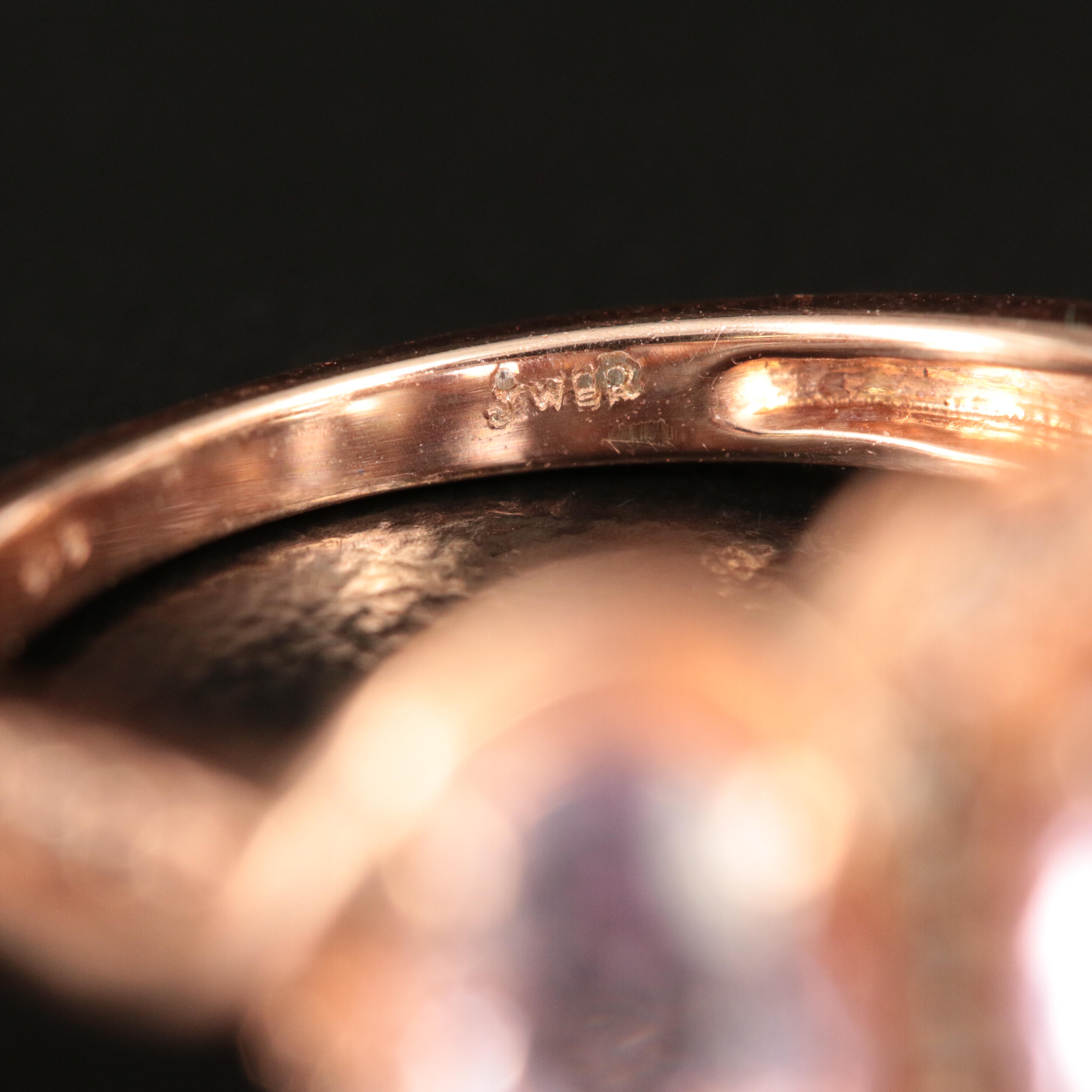 Sterling Amethyst and White Sapphire Ring