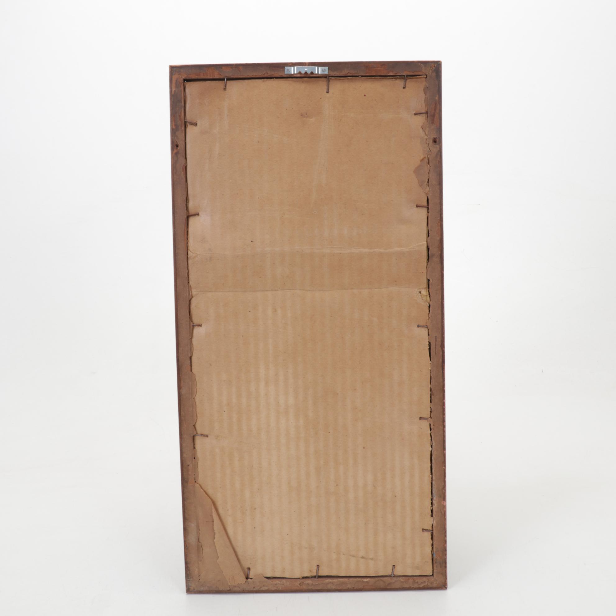 Paul Nedel Watercolor Painting of Winter Creekside, Circa 1940