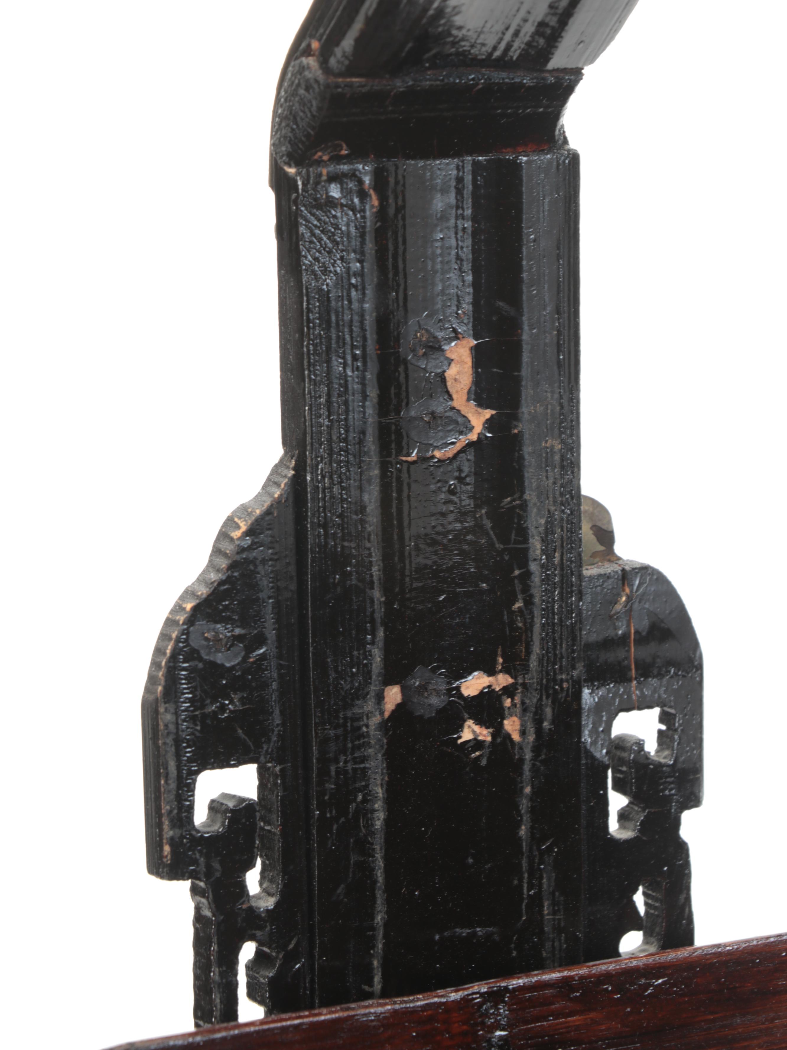 Chinese Wood, Cane and Brass Three-Stack Basket