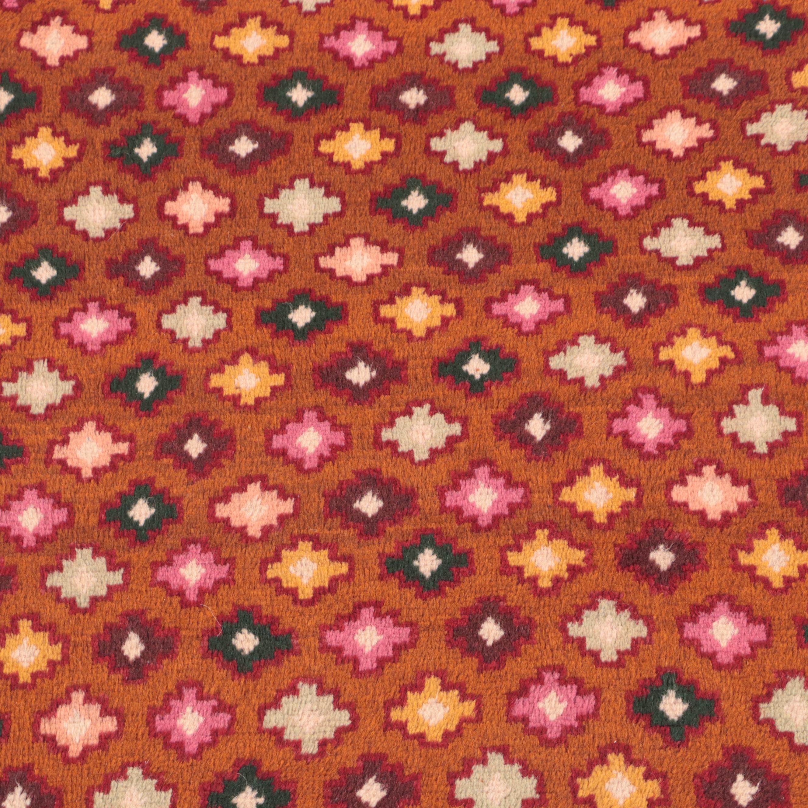 2'9 x 4'3 Hand-Knotted Afghan Baluch Accent Rug