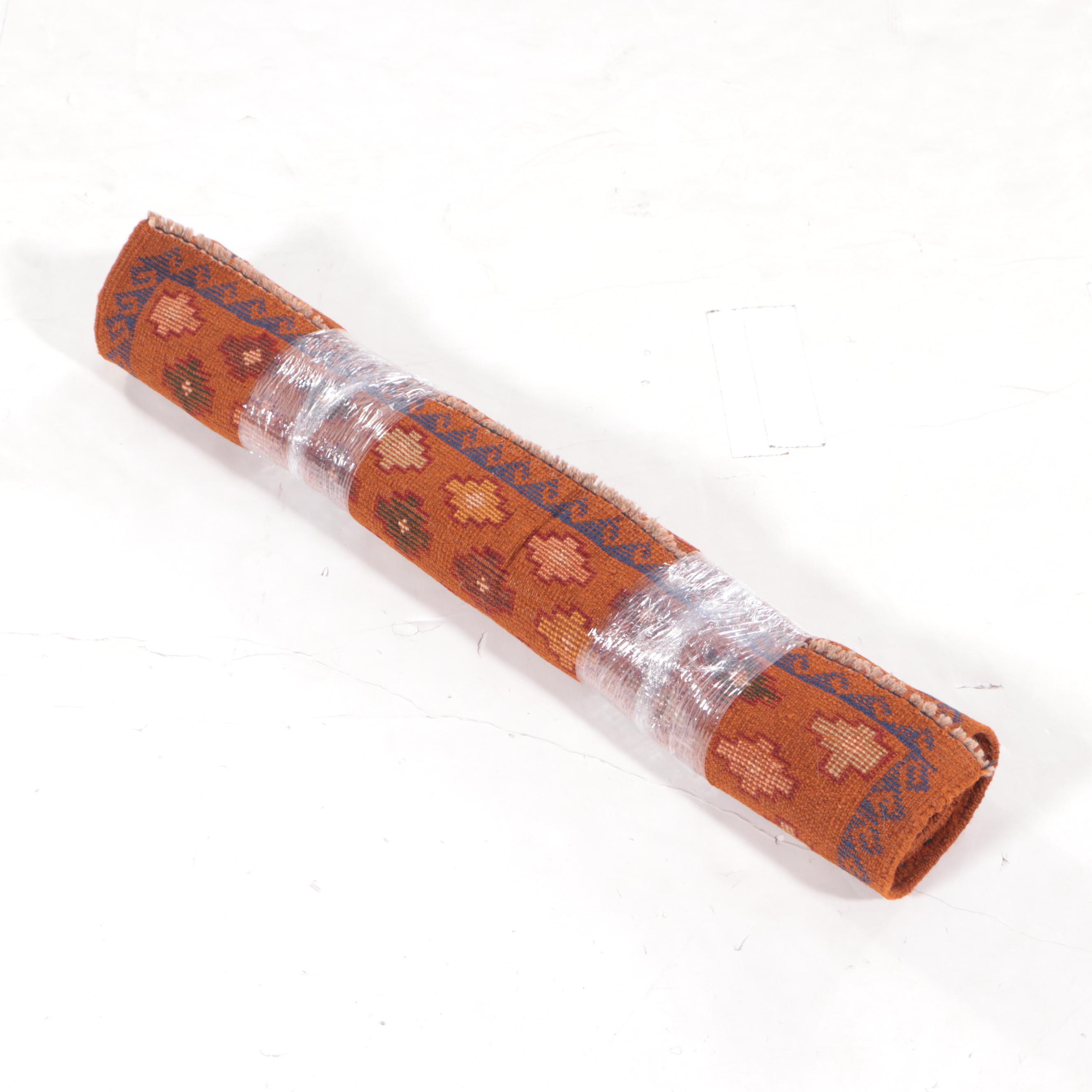 2'9 x 4'3 Hand-Knotted Afghan Baluch Accent Rug