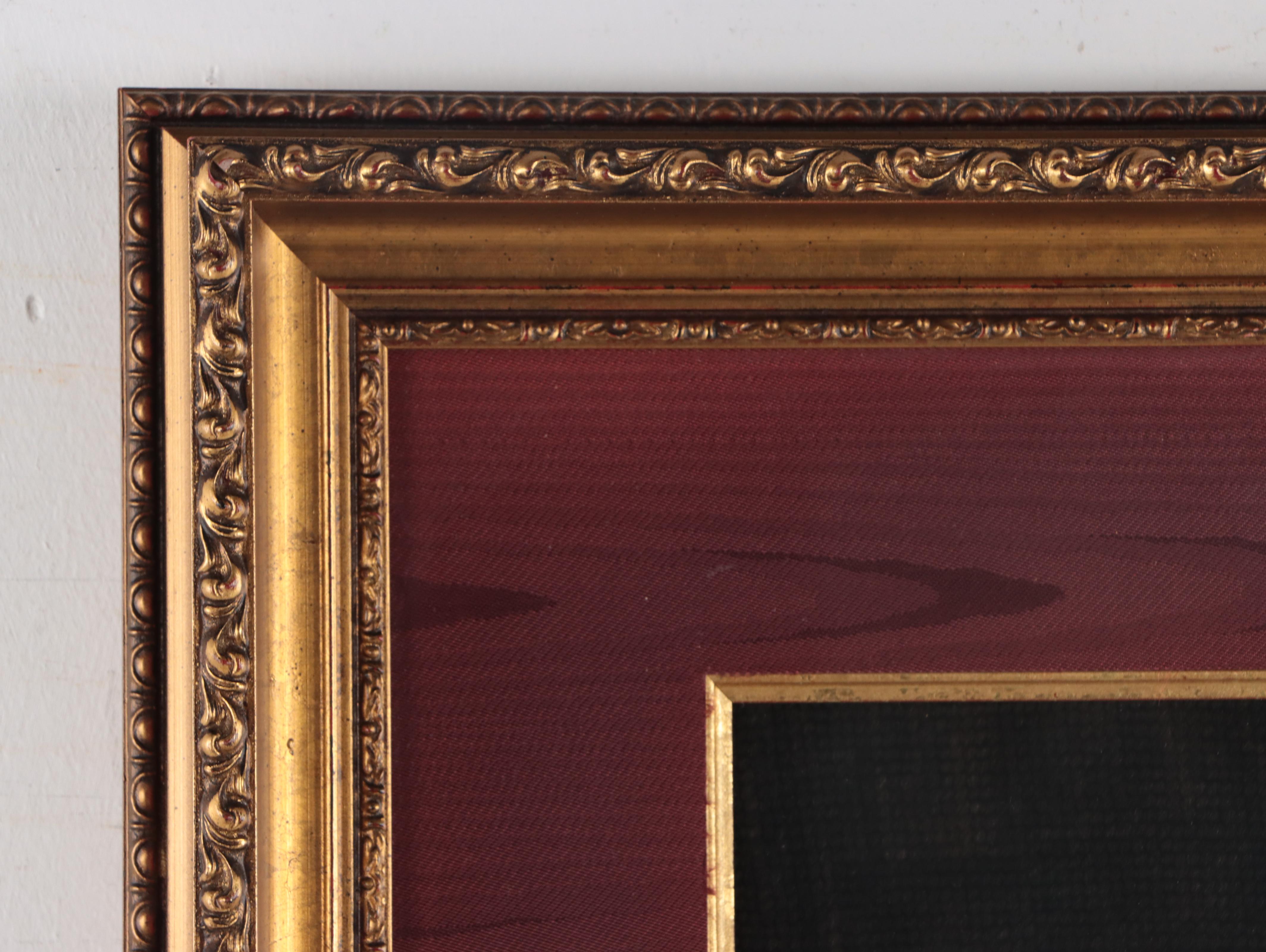 French School Floral Needlepoint Embroidery