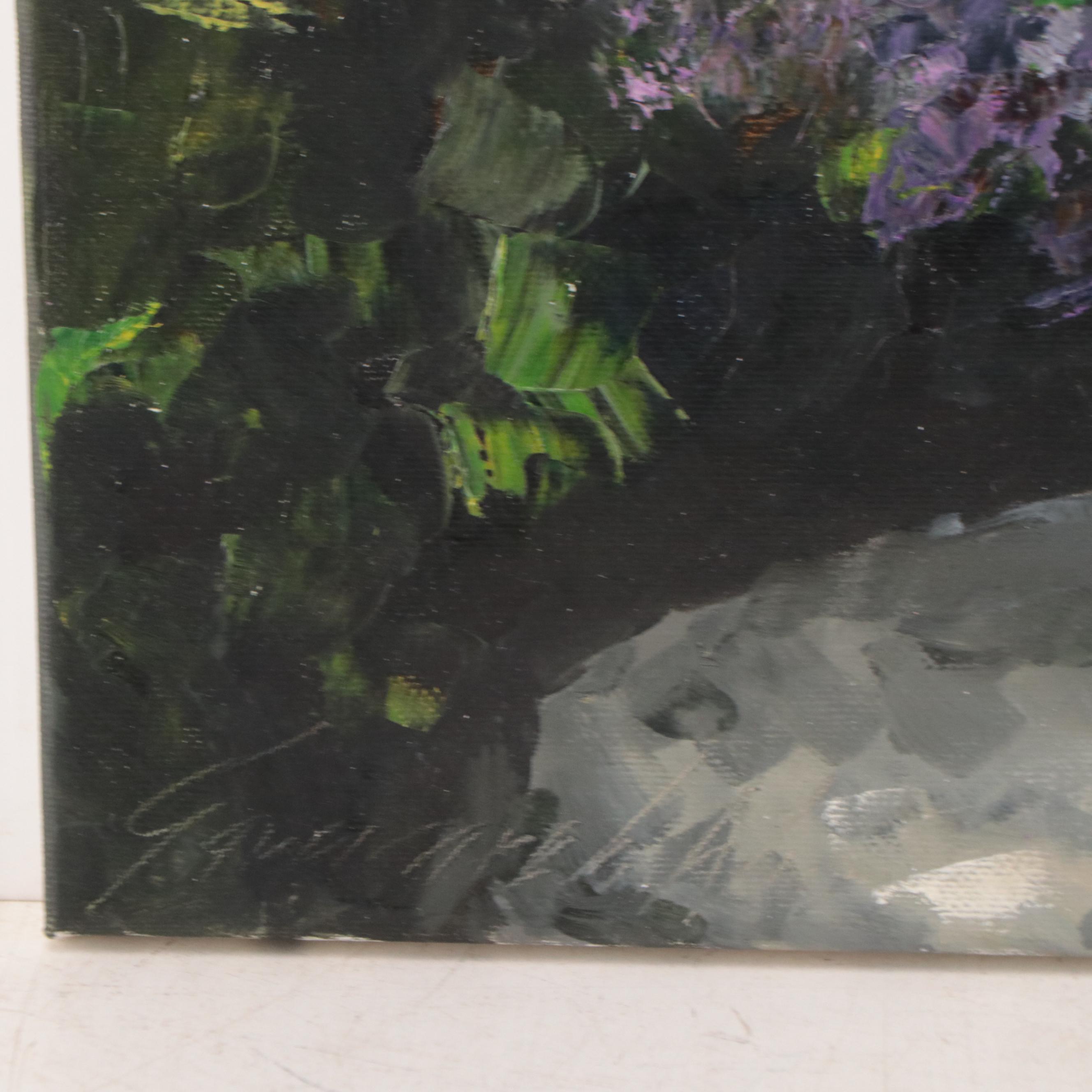 Garncarek Aleksander Oil Painting "Bukiet Bzów," 2022