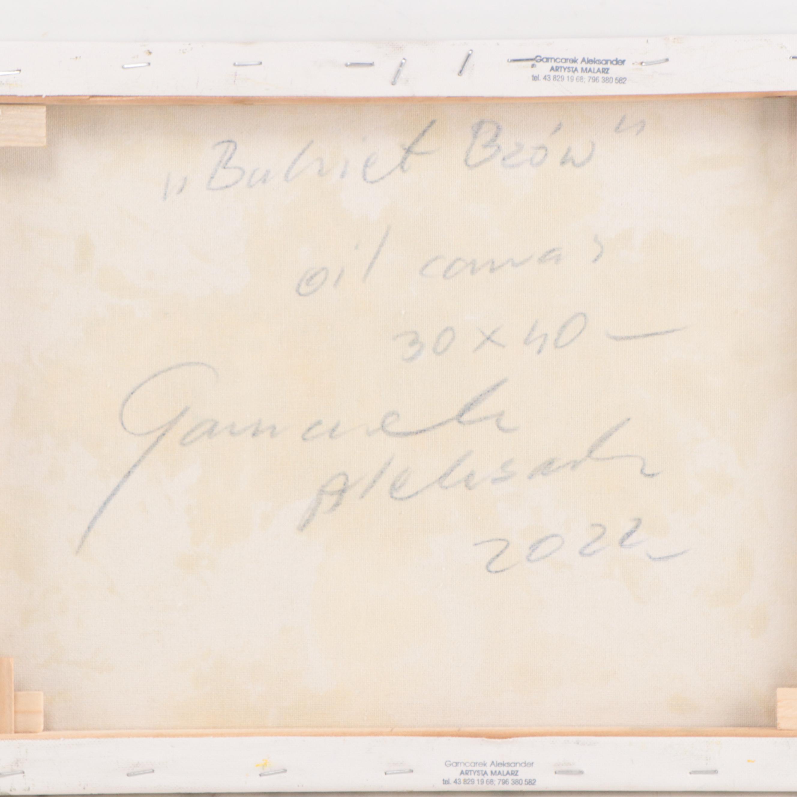 Garncarek Aleksander Oil Painting "Bukiet Bzów," 2022