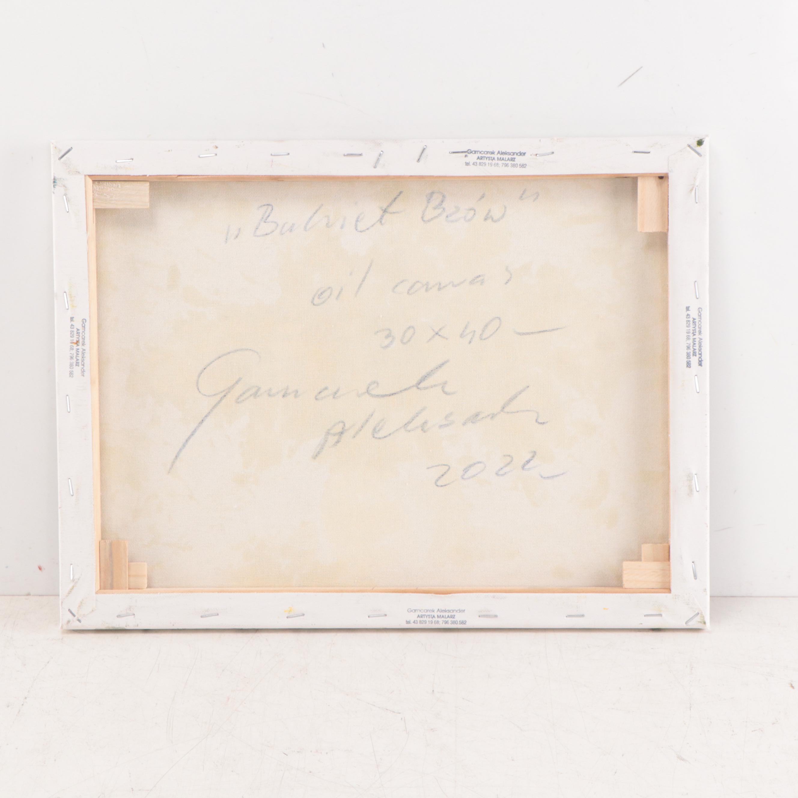 Garncarek Aleksander Oil Painting "Bukiet Bzów," 2022