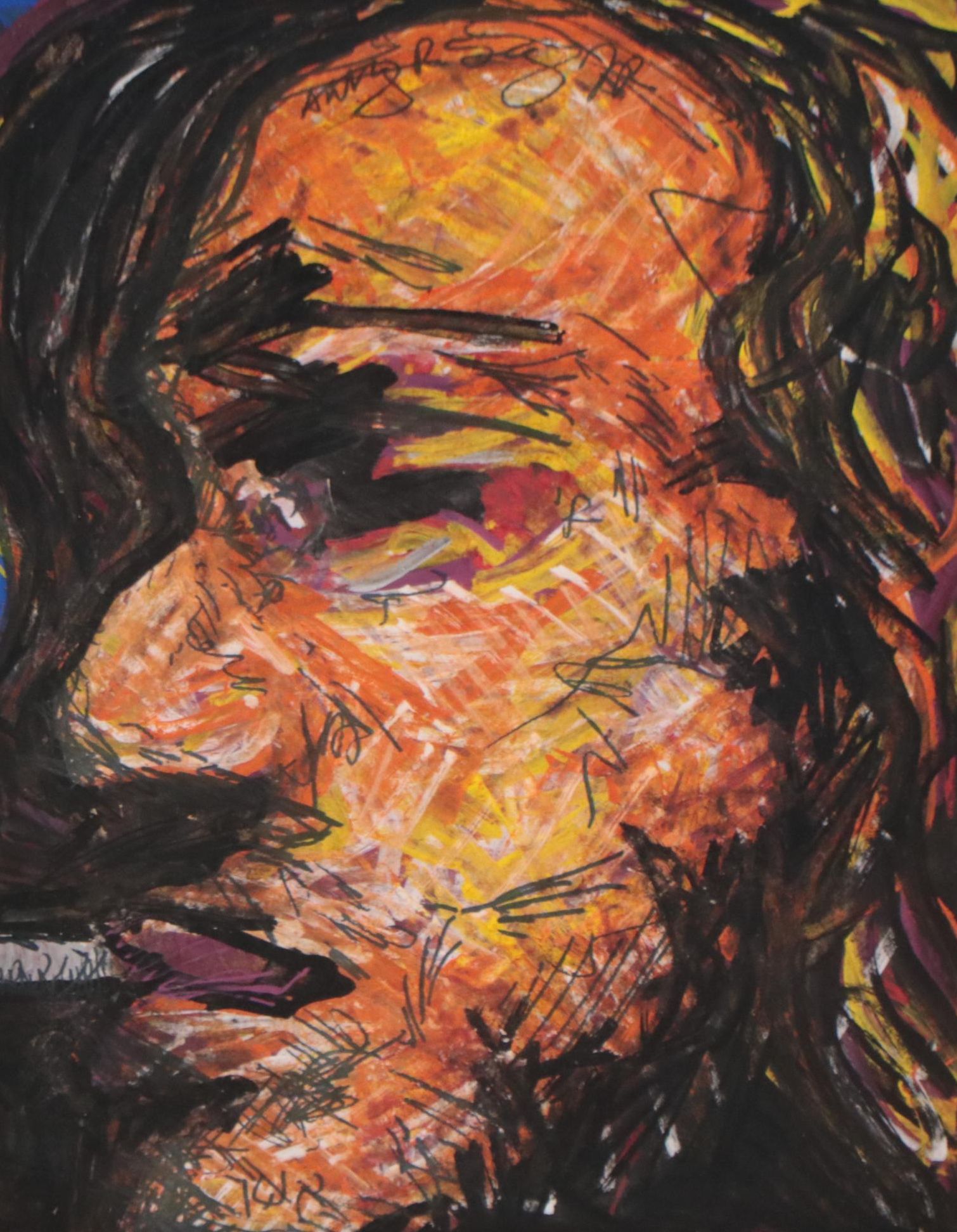 Anthony Ray Springate Jr. Mixed Media Painting "Couldn't Stop me If they Tried"