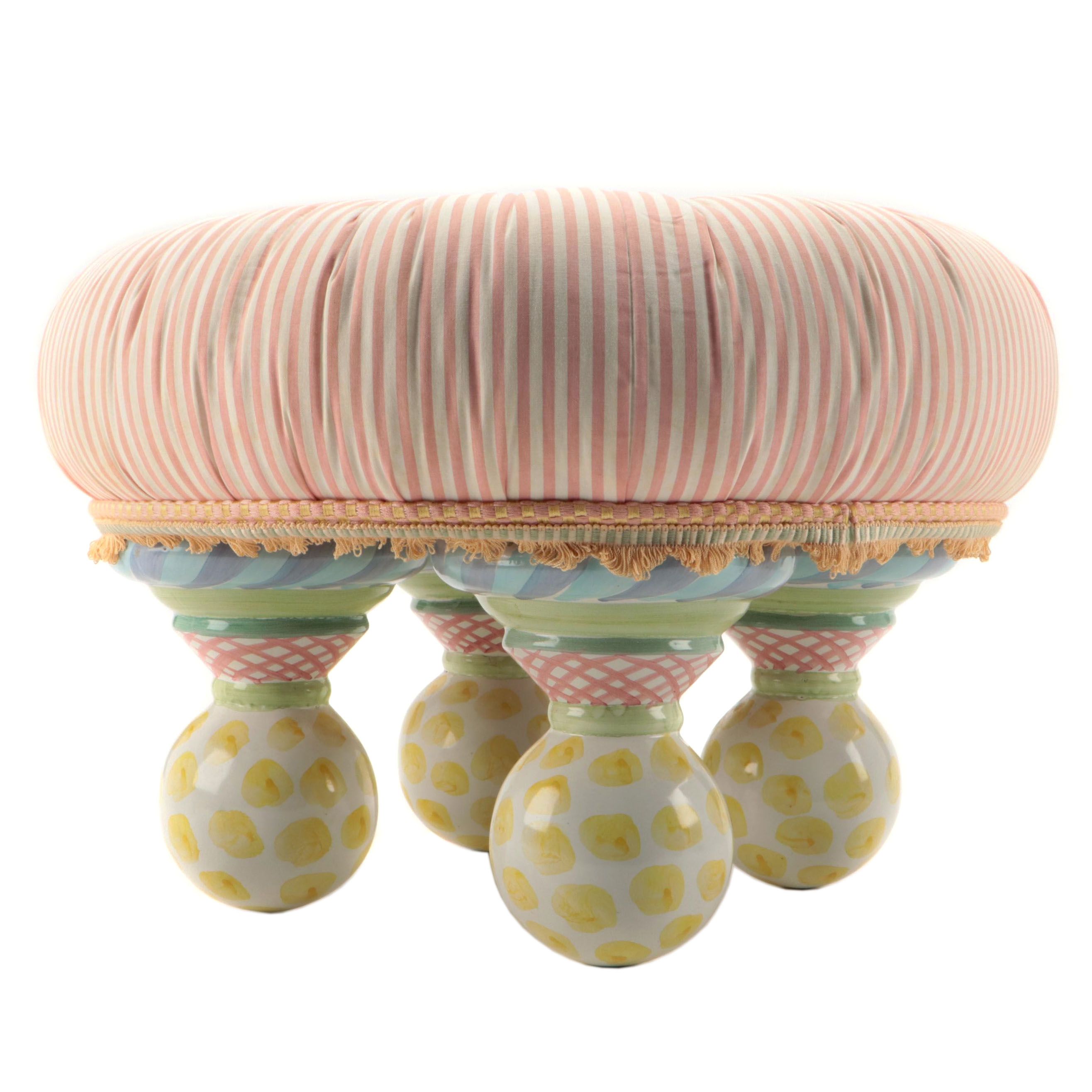 MacKenzie-Childs Tufted Footstool