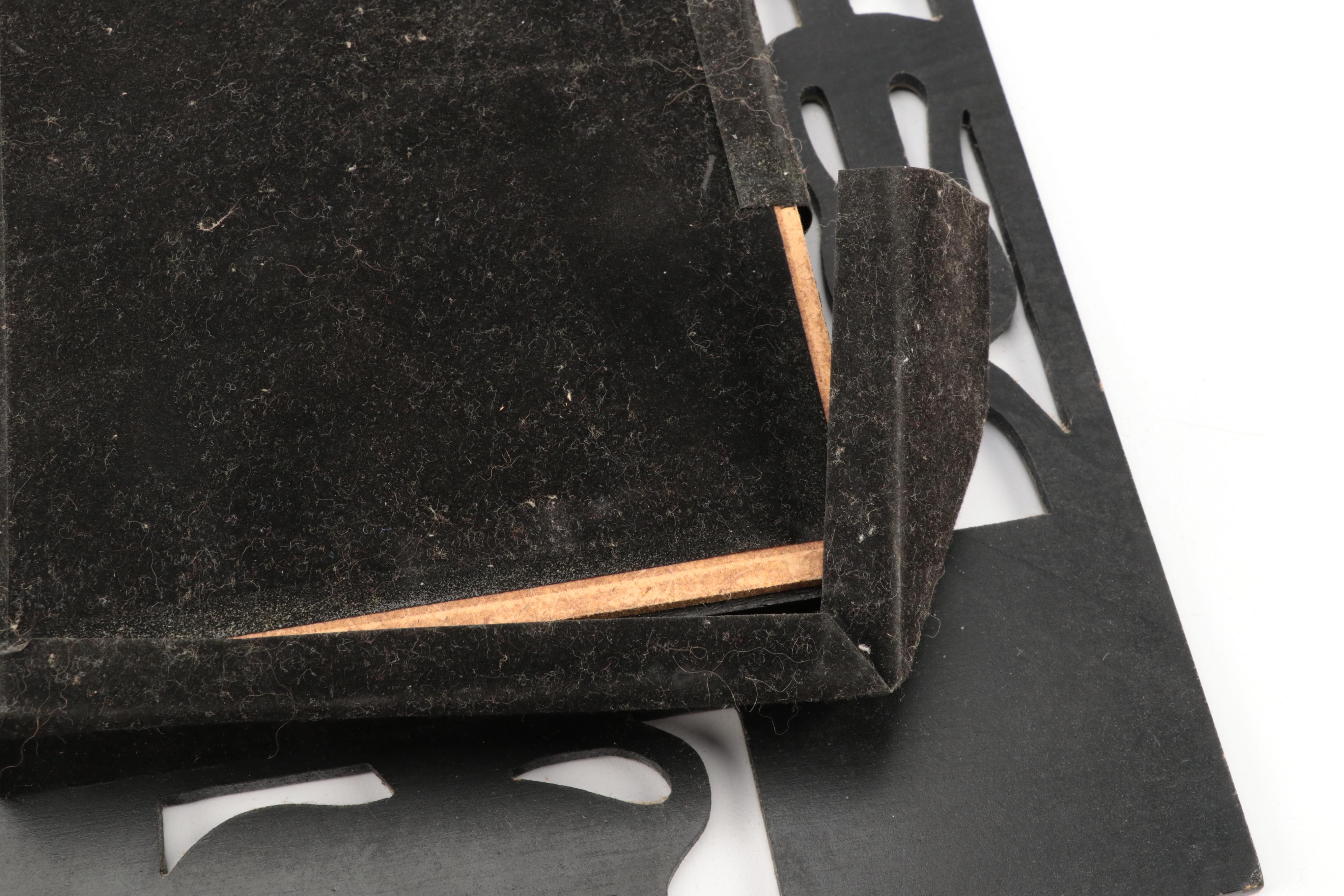 African Style Framed Mask Wall Décor with Metal Goldfish Lantern