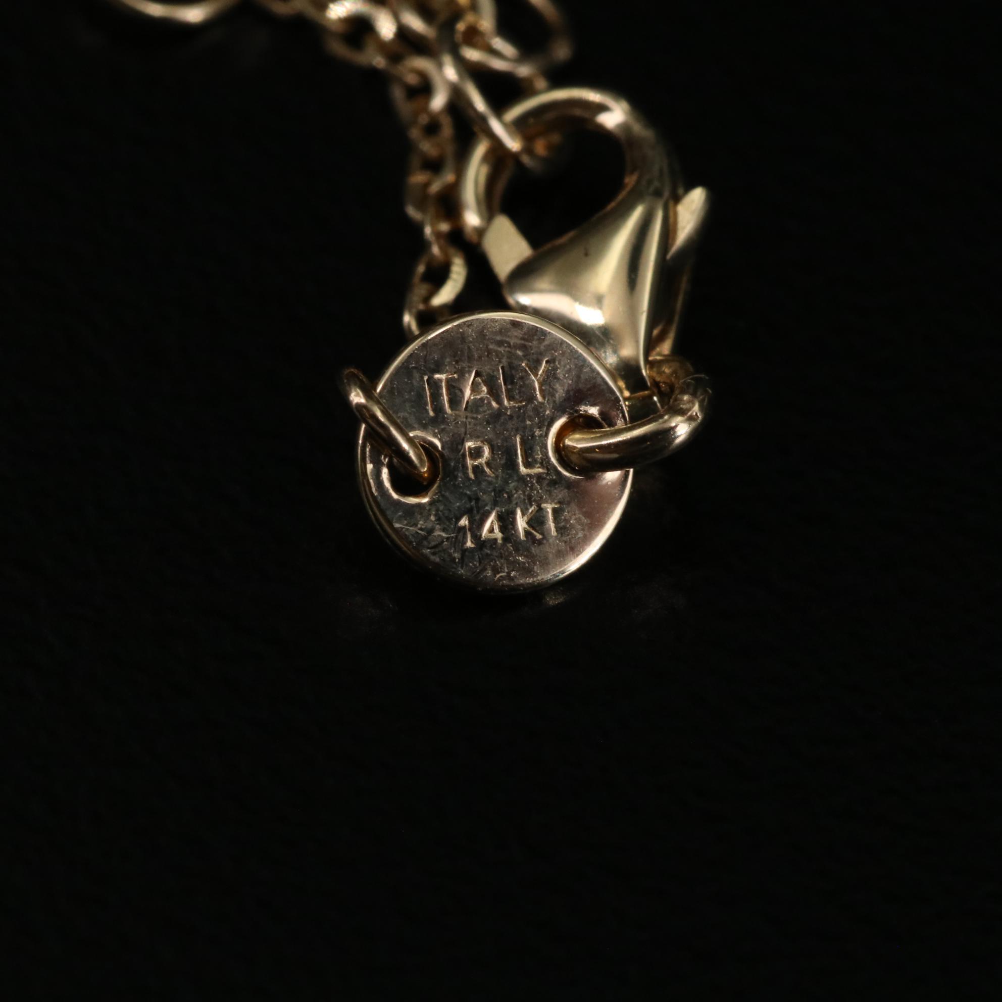 14K Ball Pendant Necklace