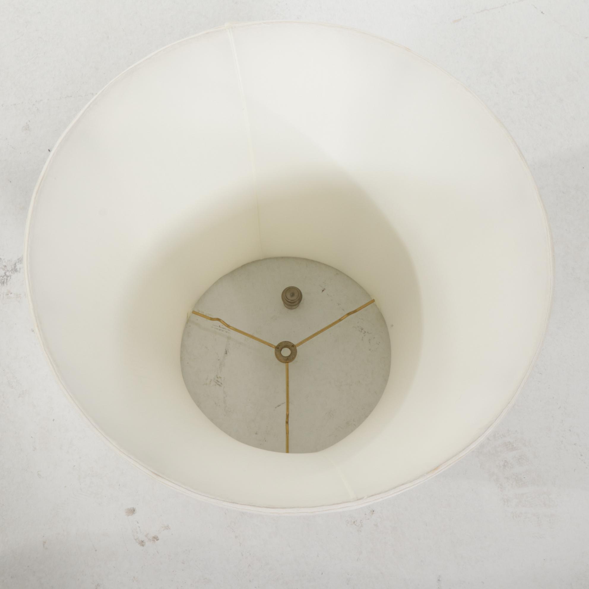 White Glass Double Gourd Table Lamp Pair, Late 20th Century