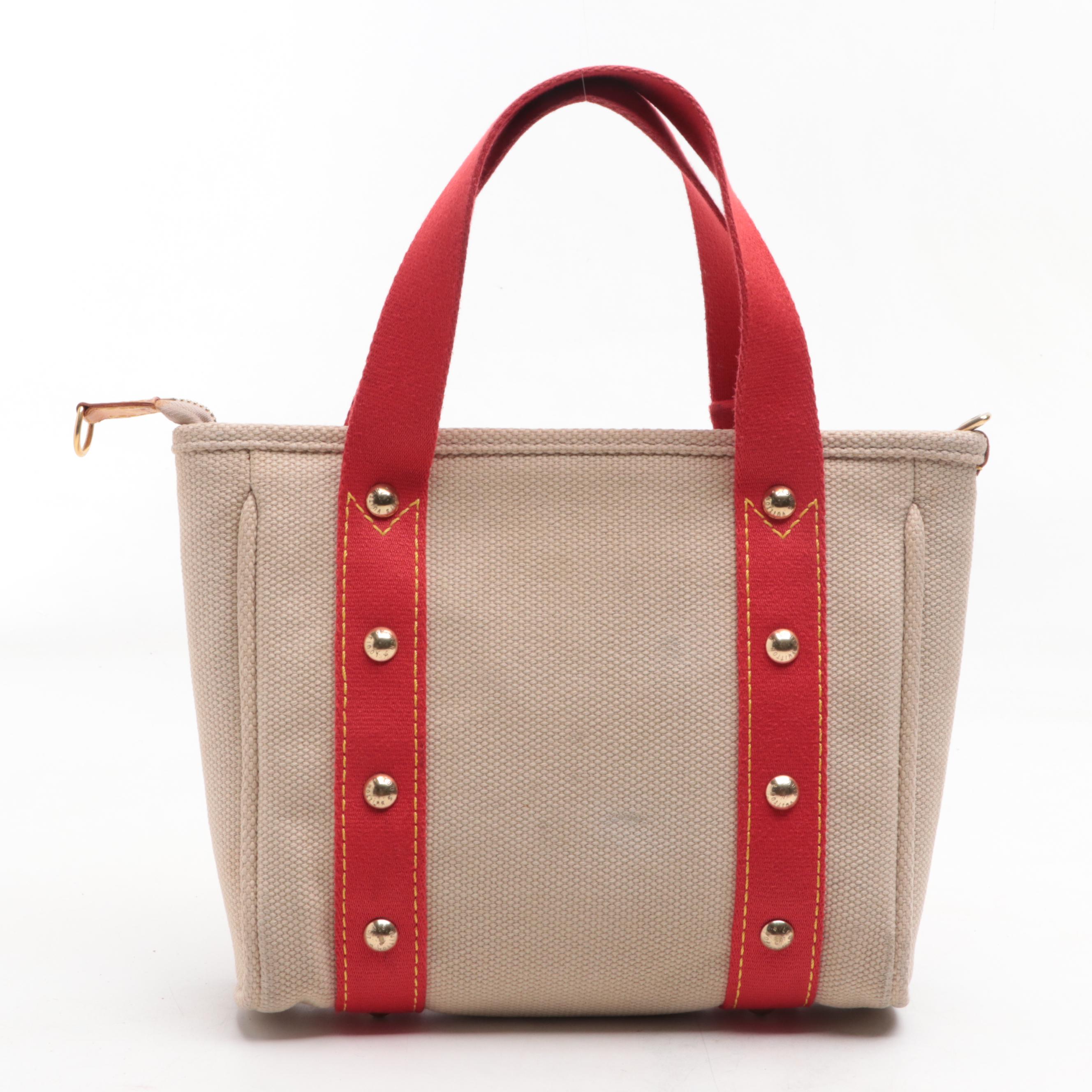 Louis Vuitton Cabas PM Tote in Ecrú Antigua Canvas