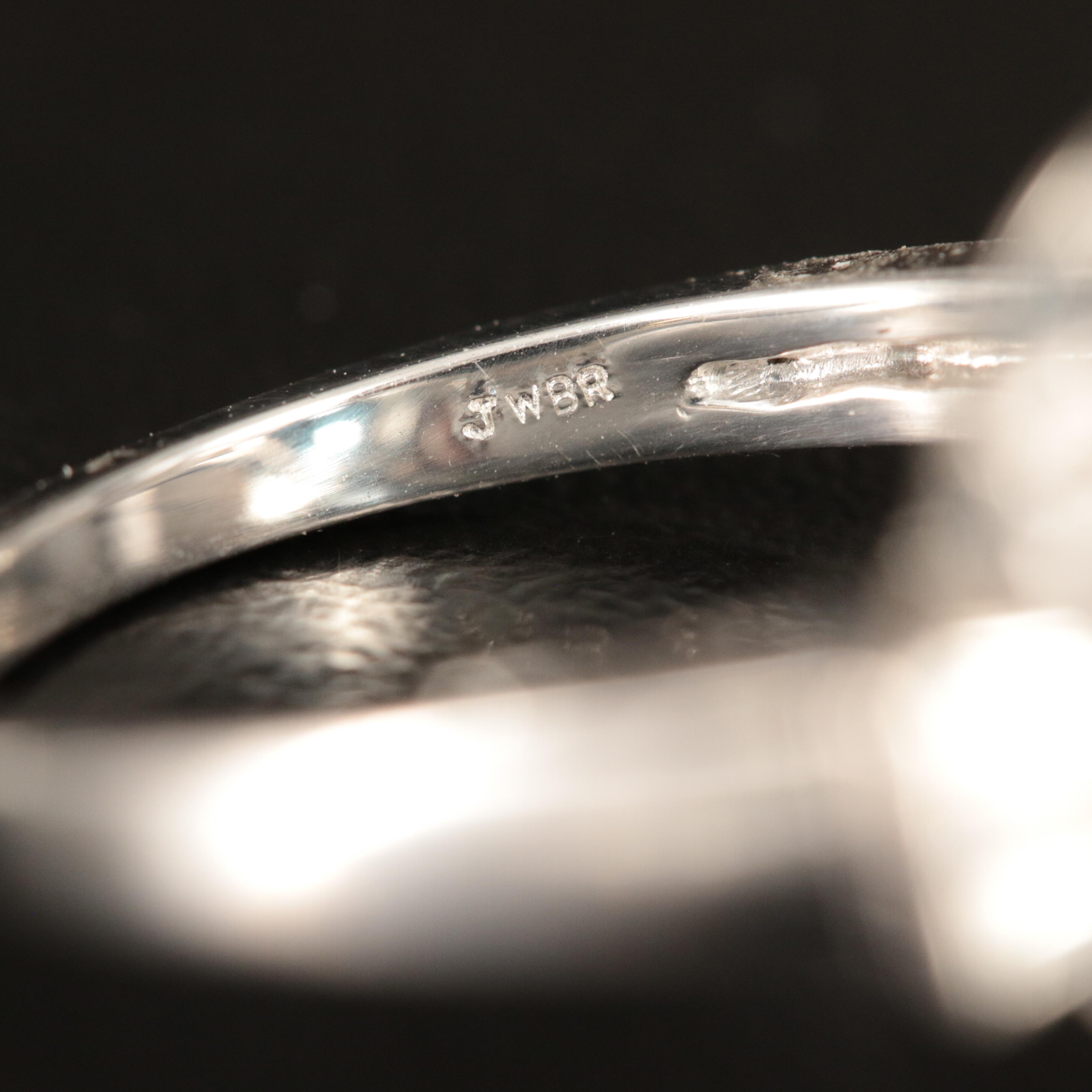 Sterling Swiss Blue Topaz and White Sapphire Ring