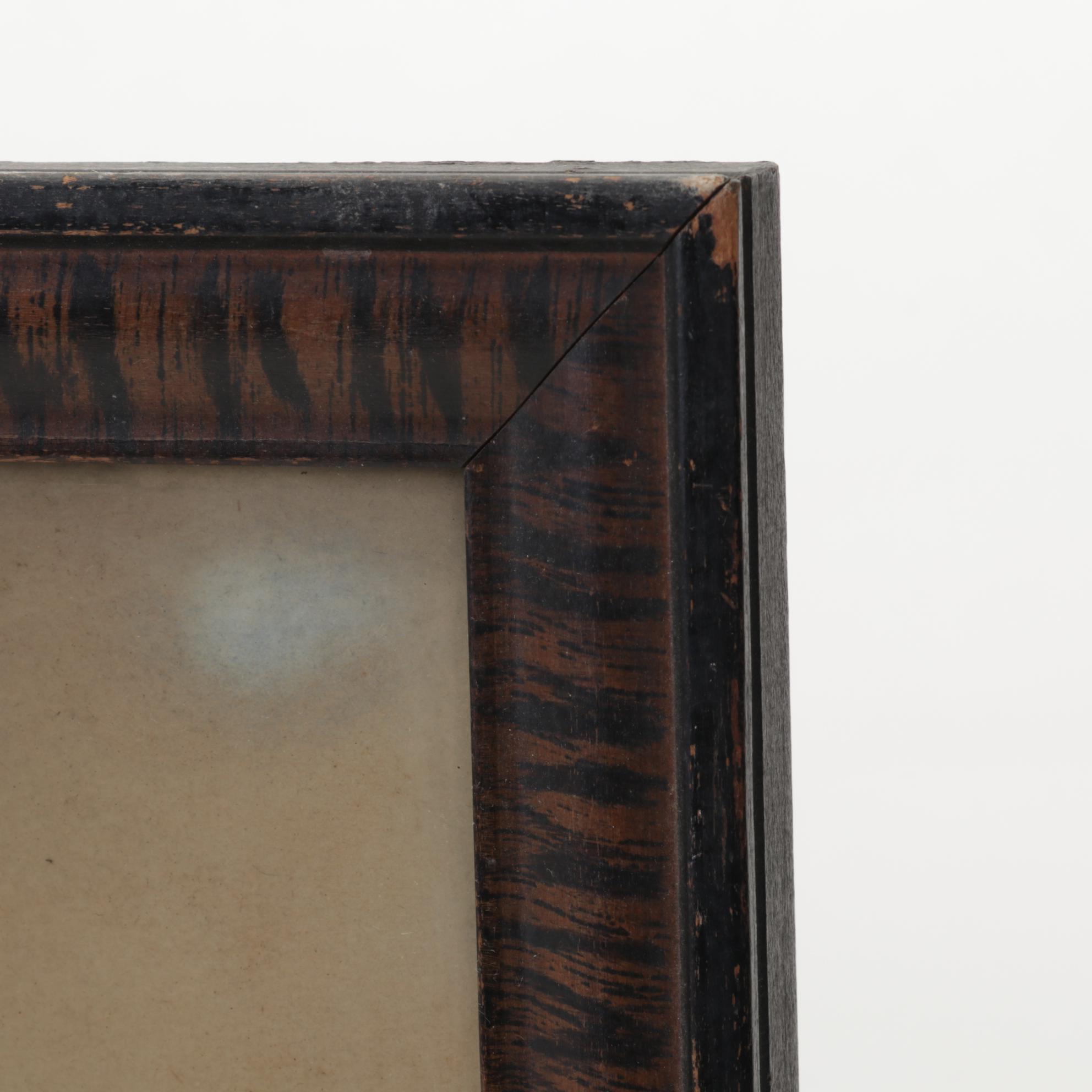 "As the Sun Went Down at Summerland Beach" Watercolor Painting, Circa 1930