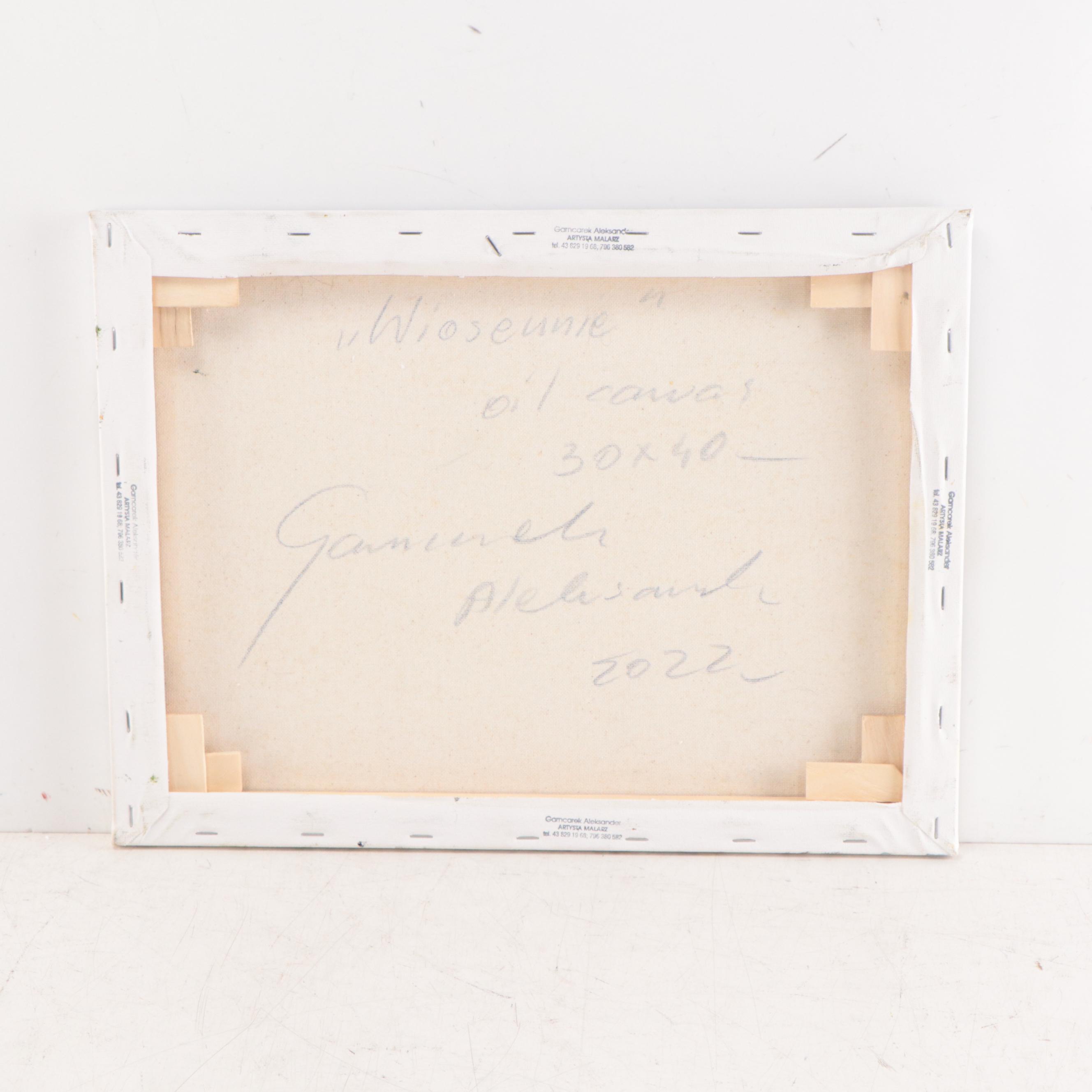 Garncarek Aleksander Oil Painting "Wiosennie," 2022