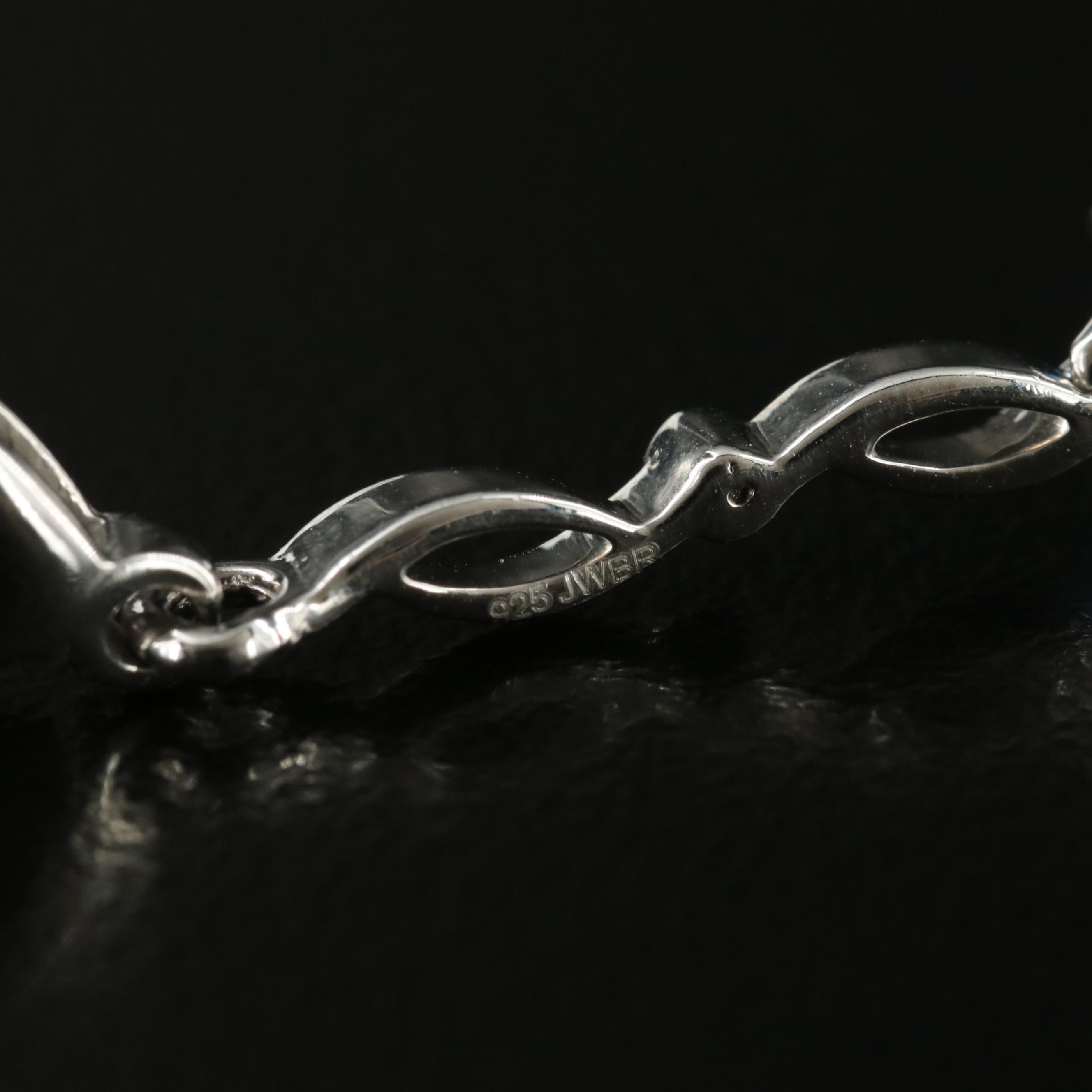 Sterling Opal and Topaz Bracelet