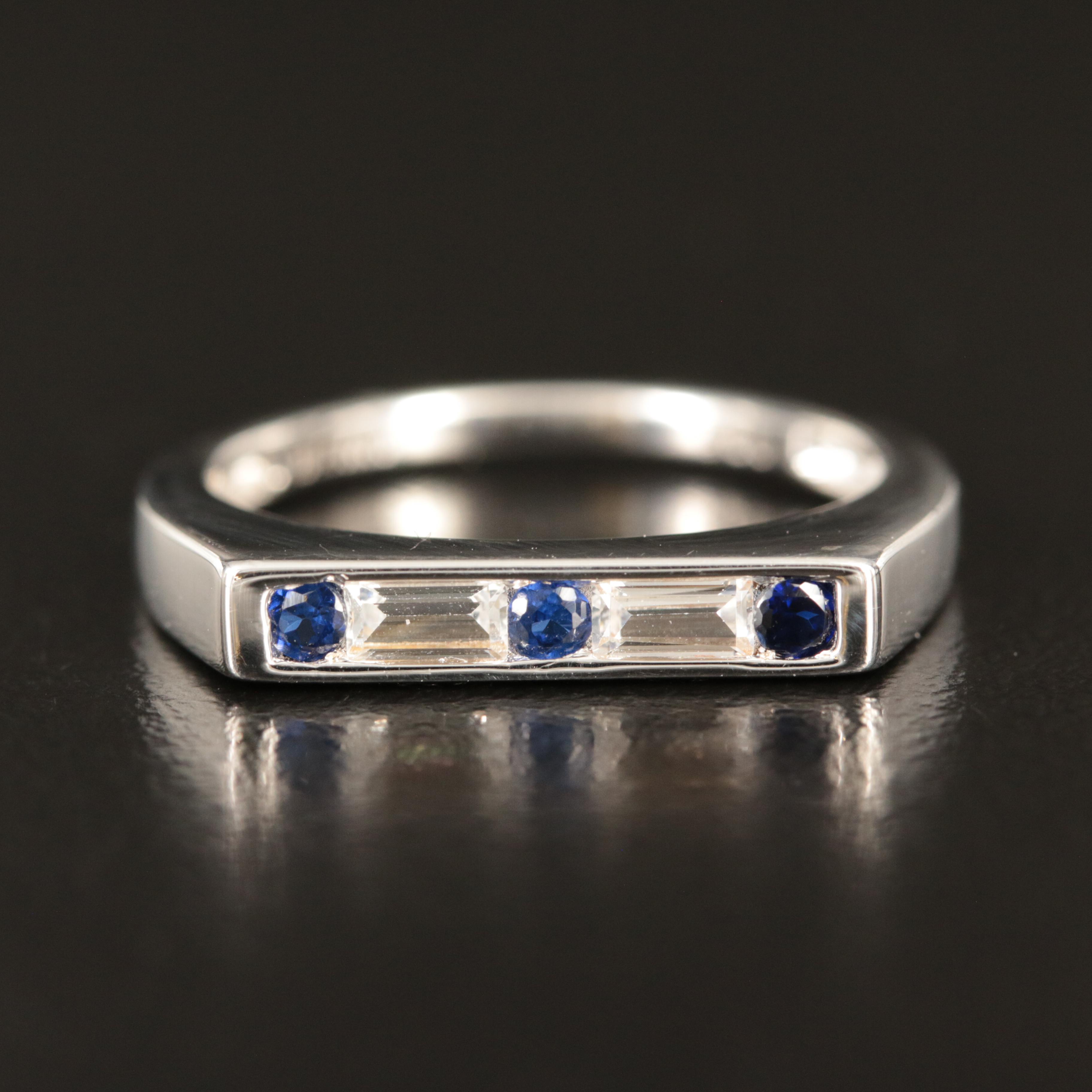 Sterling Sapphire Ring