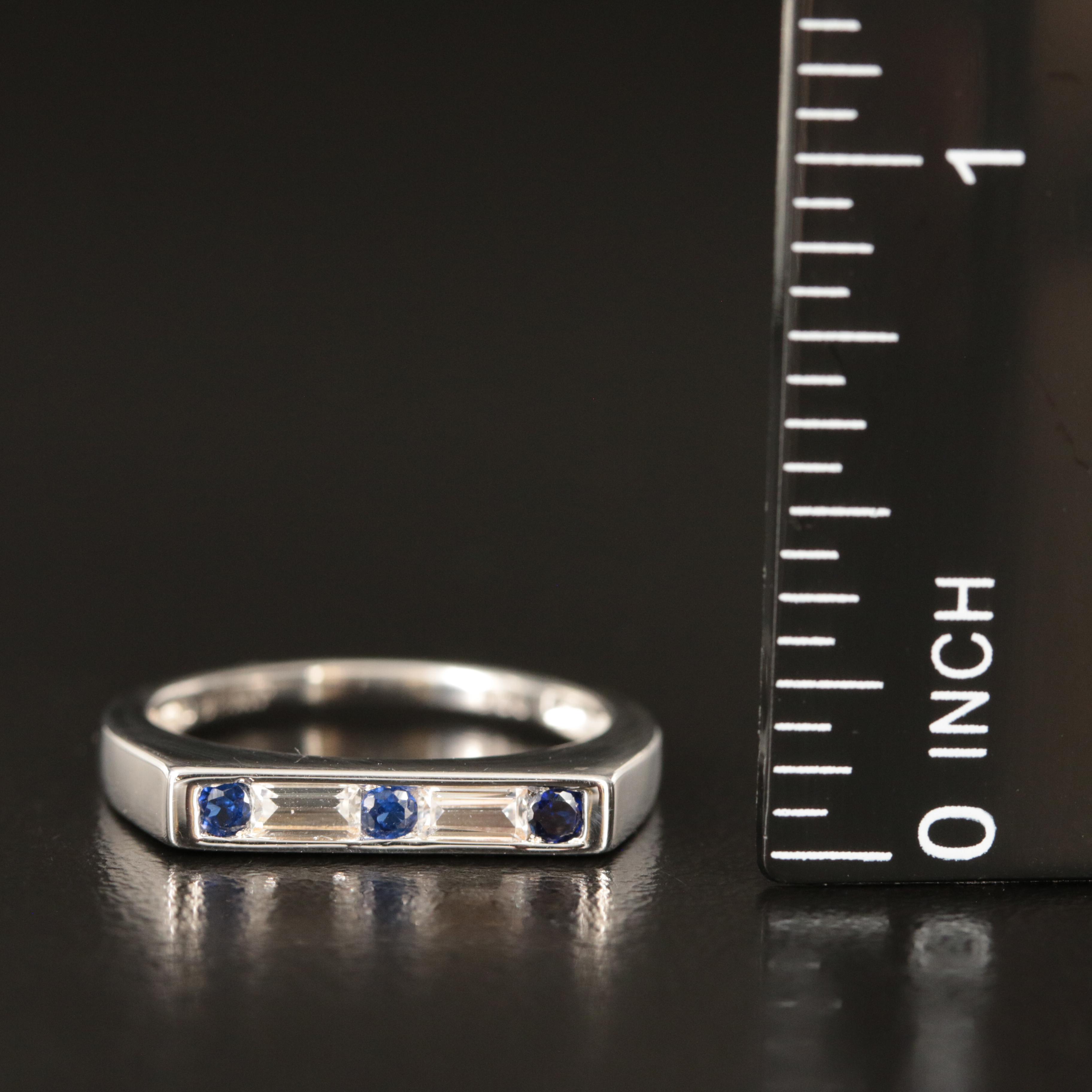 Sterling Sapphire Ring