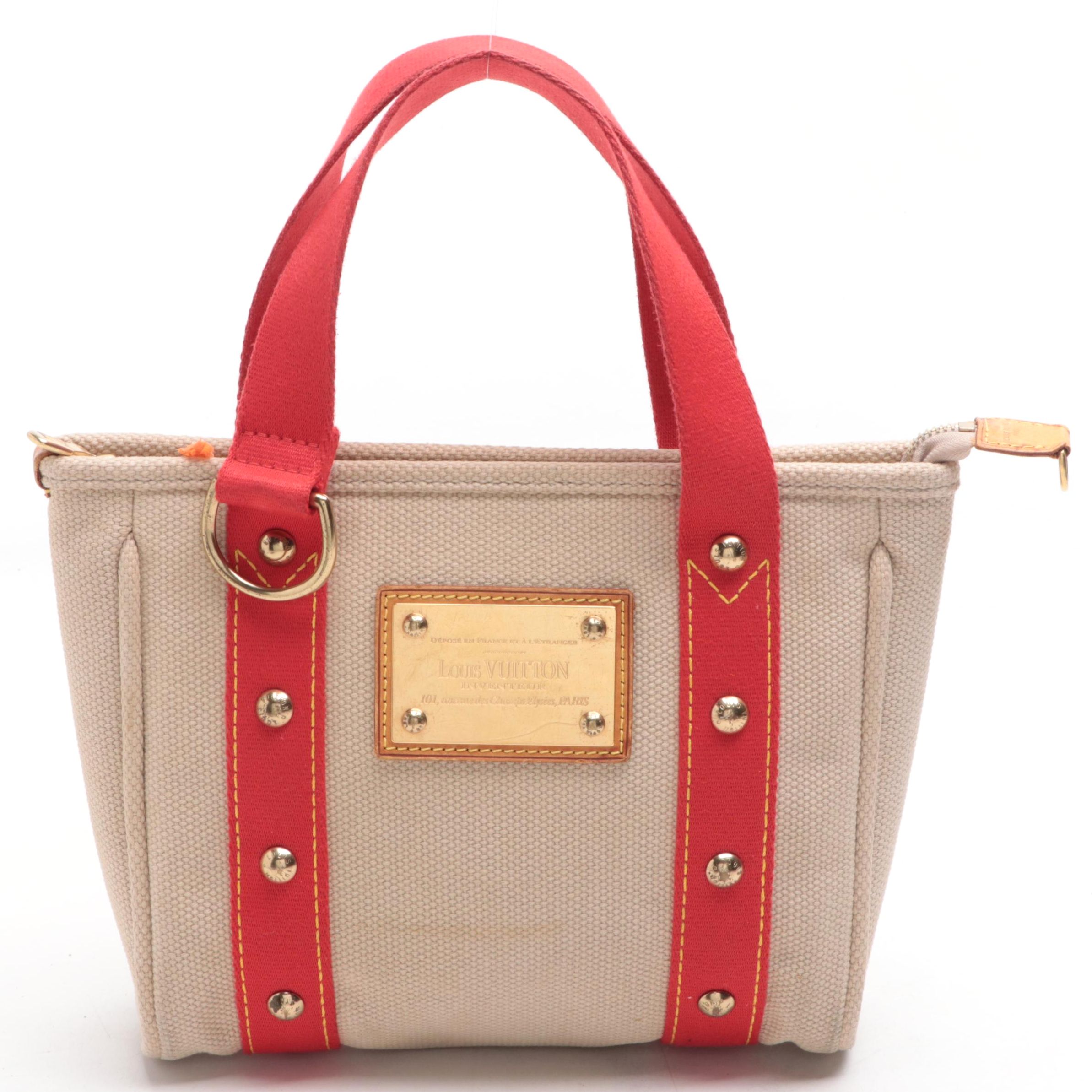 Louis Vuitton Cabas PM Tote in Ecrú Antigua Canvas