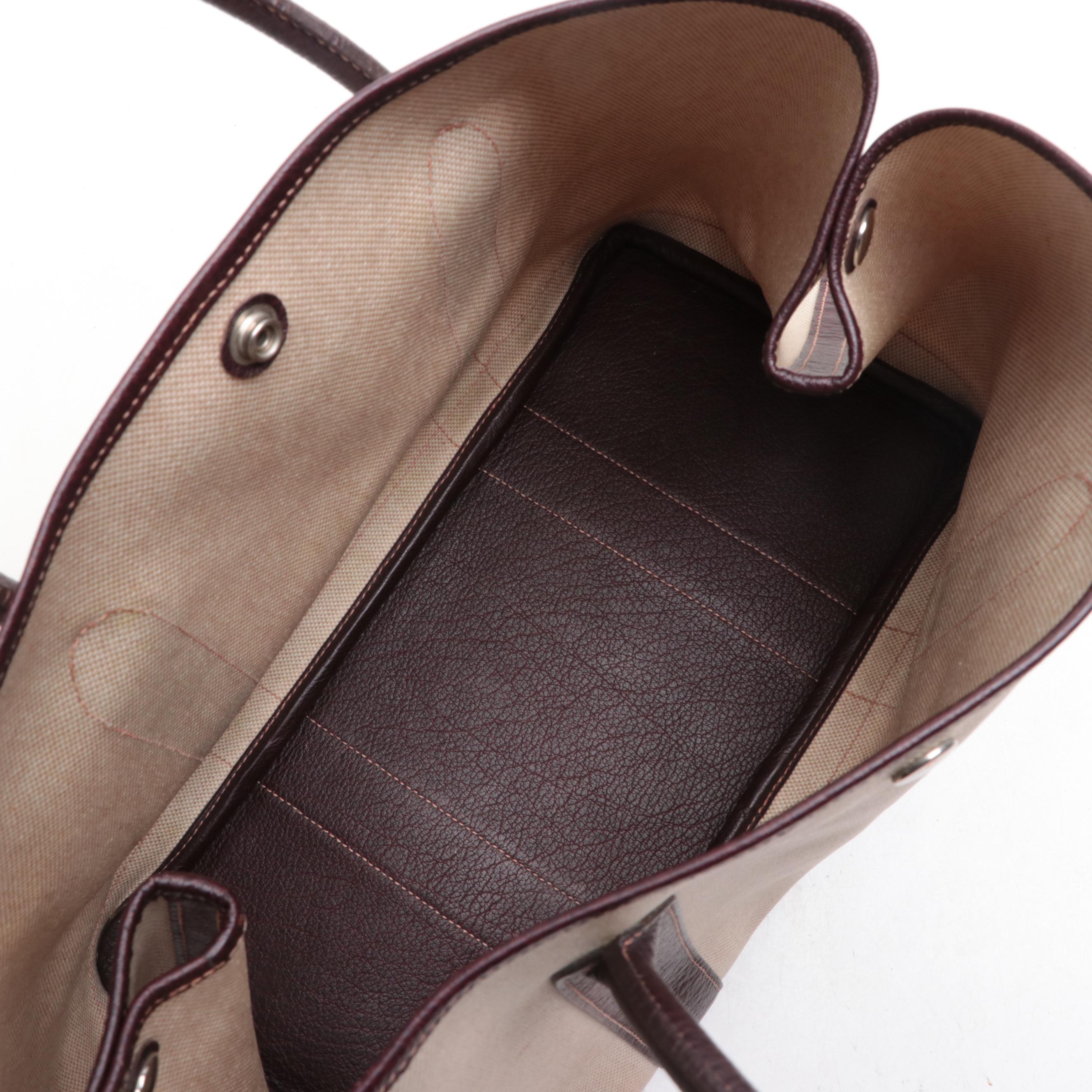 Hermès Garden Party 36 Tote Bag in Toile Canvas and Buffalo Leather