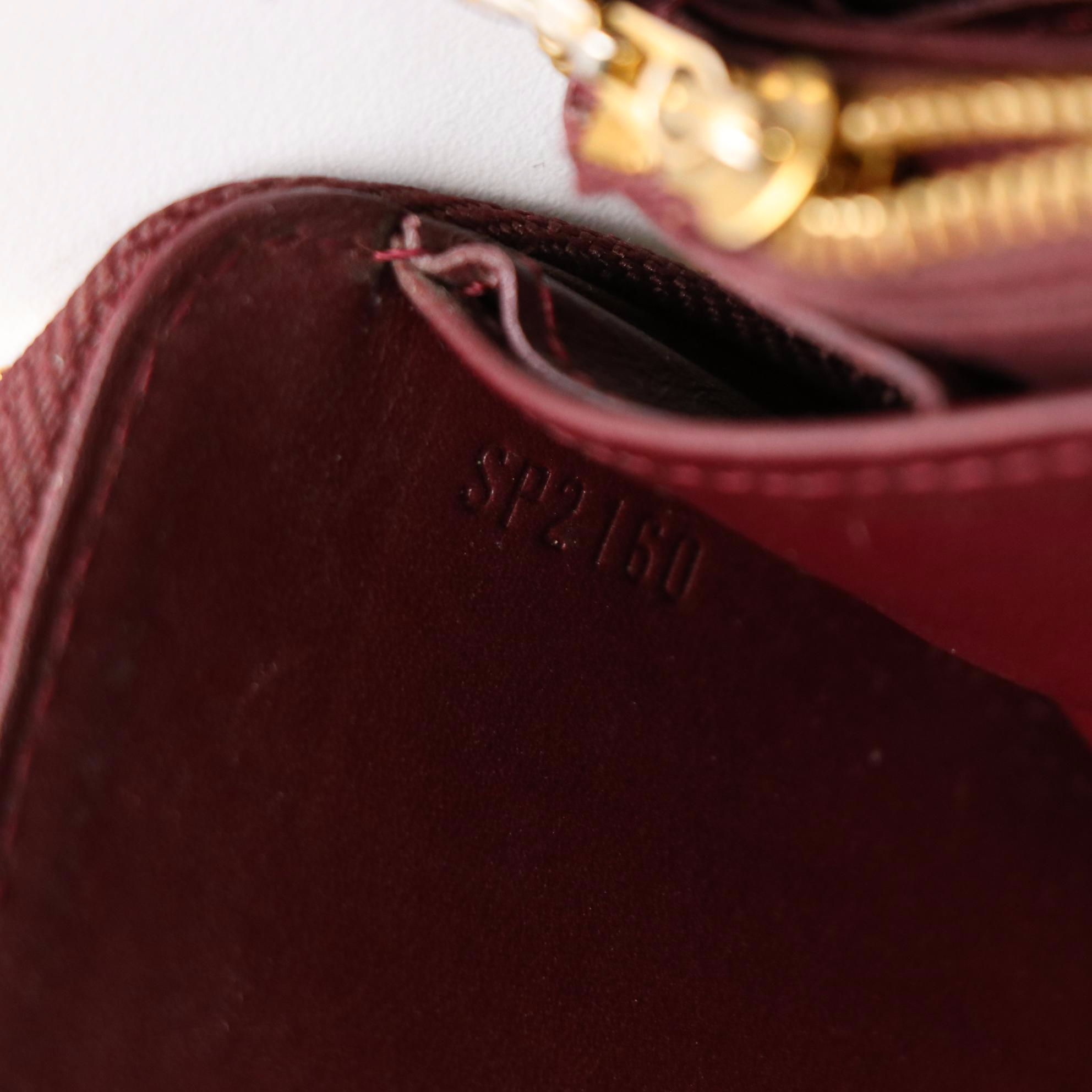 Louis Vuitton Zippy Wallet in Rouge Fauviste Monogram Vernis