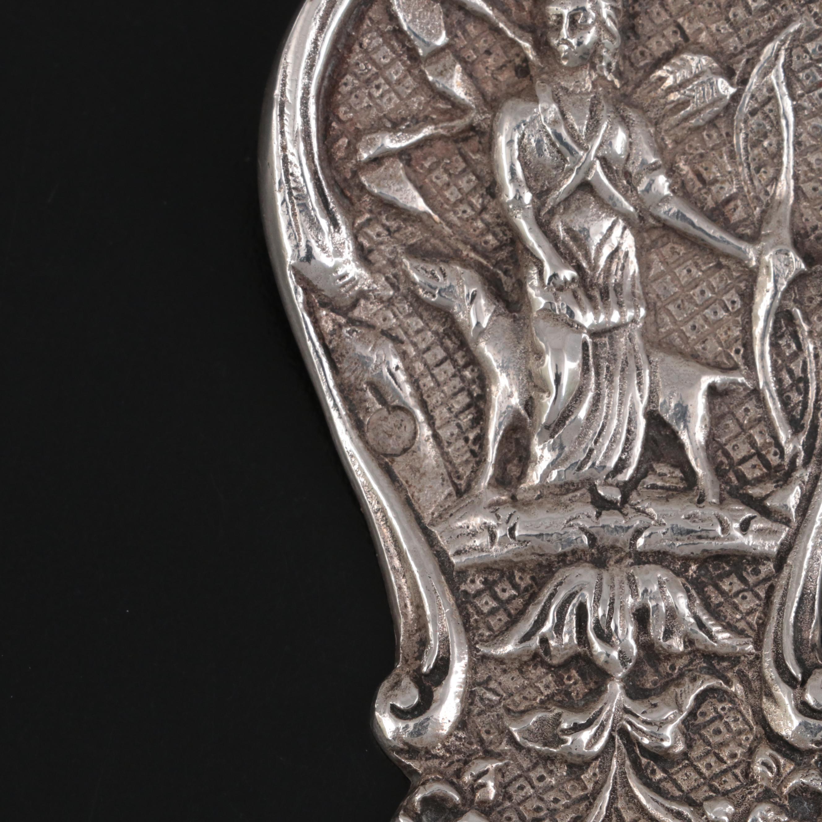 Dutch 833 Silver Ornate Pierced Server, 1914