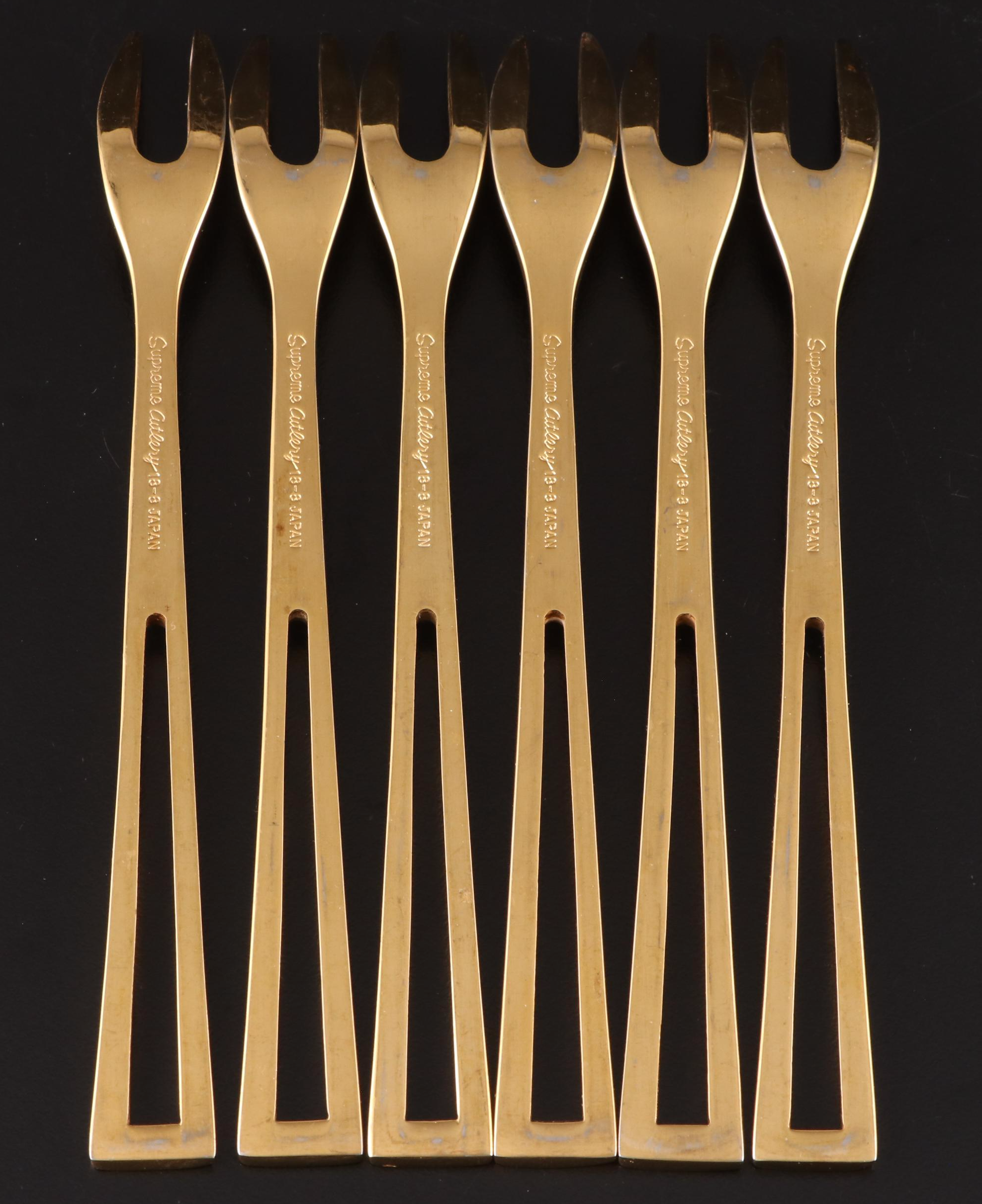 Supreme by Towle Gilt Stainless Flatware with Individual Shakers and Rings