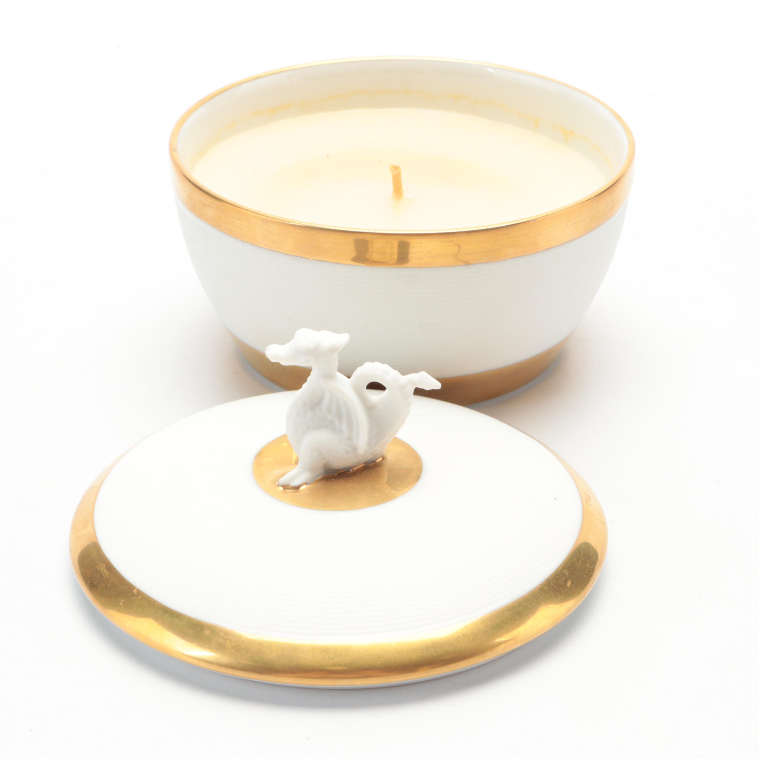 L'Objet Scented Candle, MMA Dragon Cup with Hat Pins, "Dragons & Monsters" Book