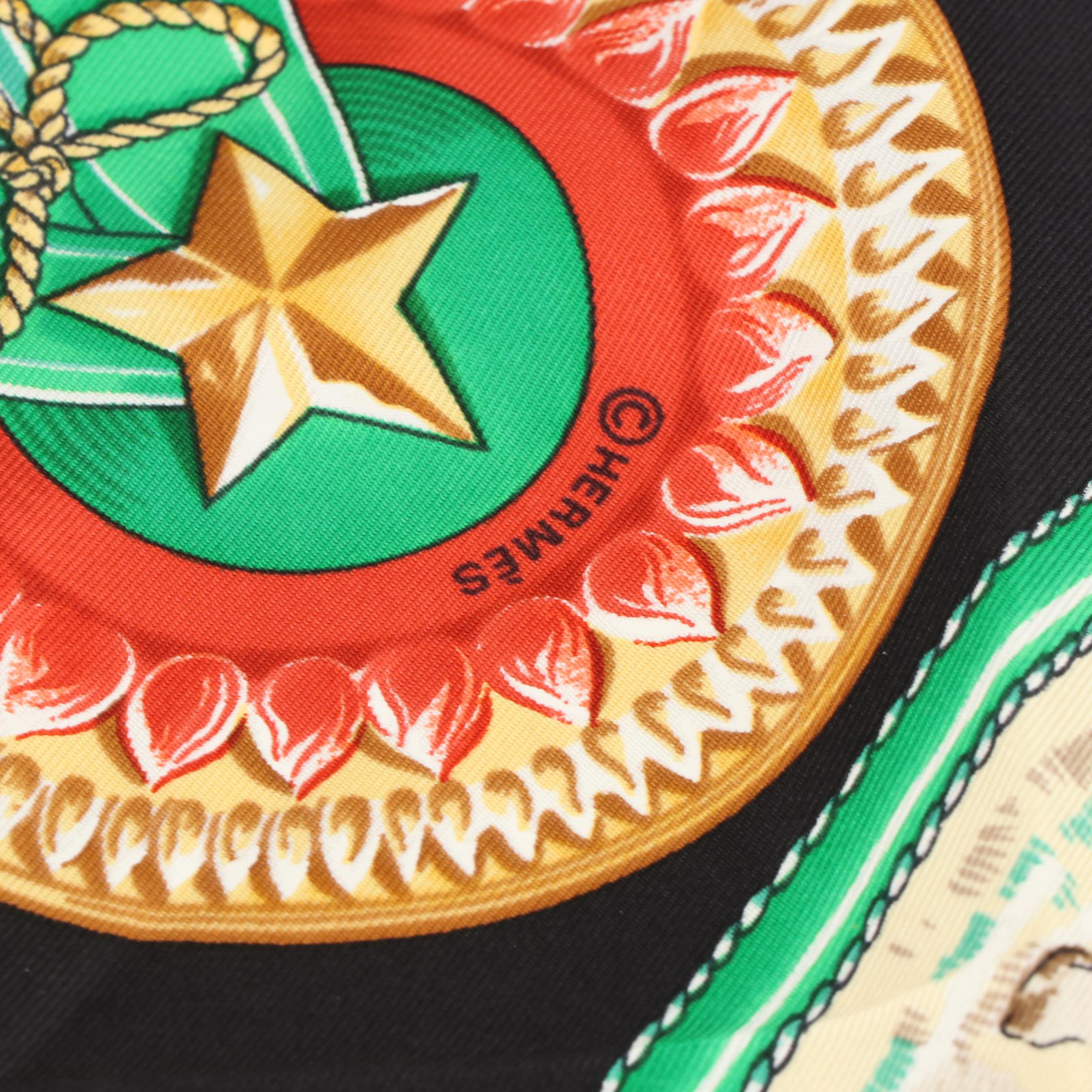 Hermès "Chevaux de Trait" Scarf 90 in Silk Twill