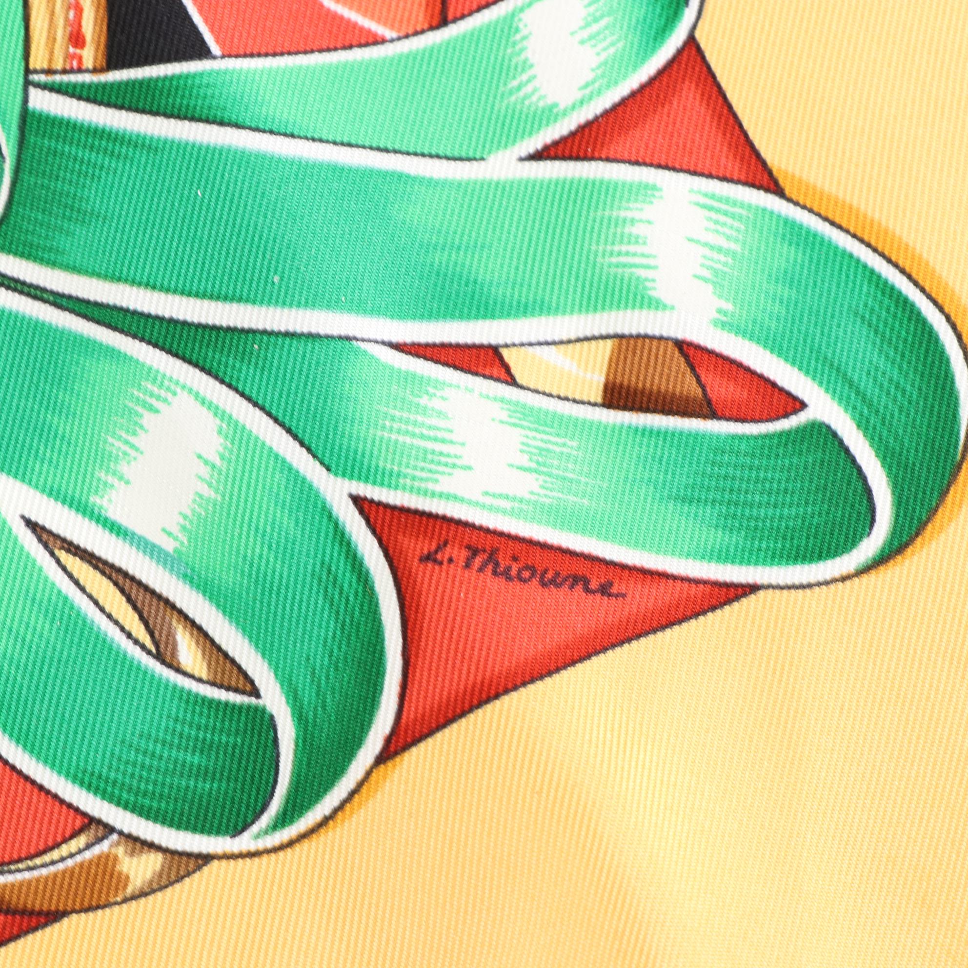 Hermès "Chevaux de Trait" Scarf 90 in Silk Twill