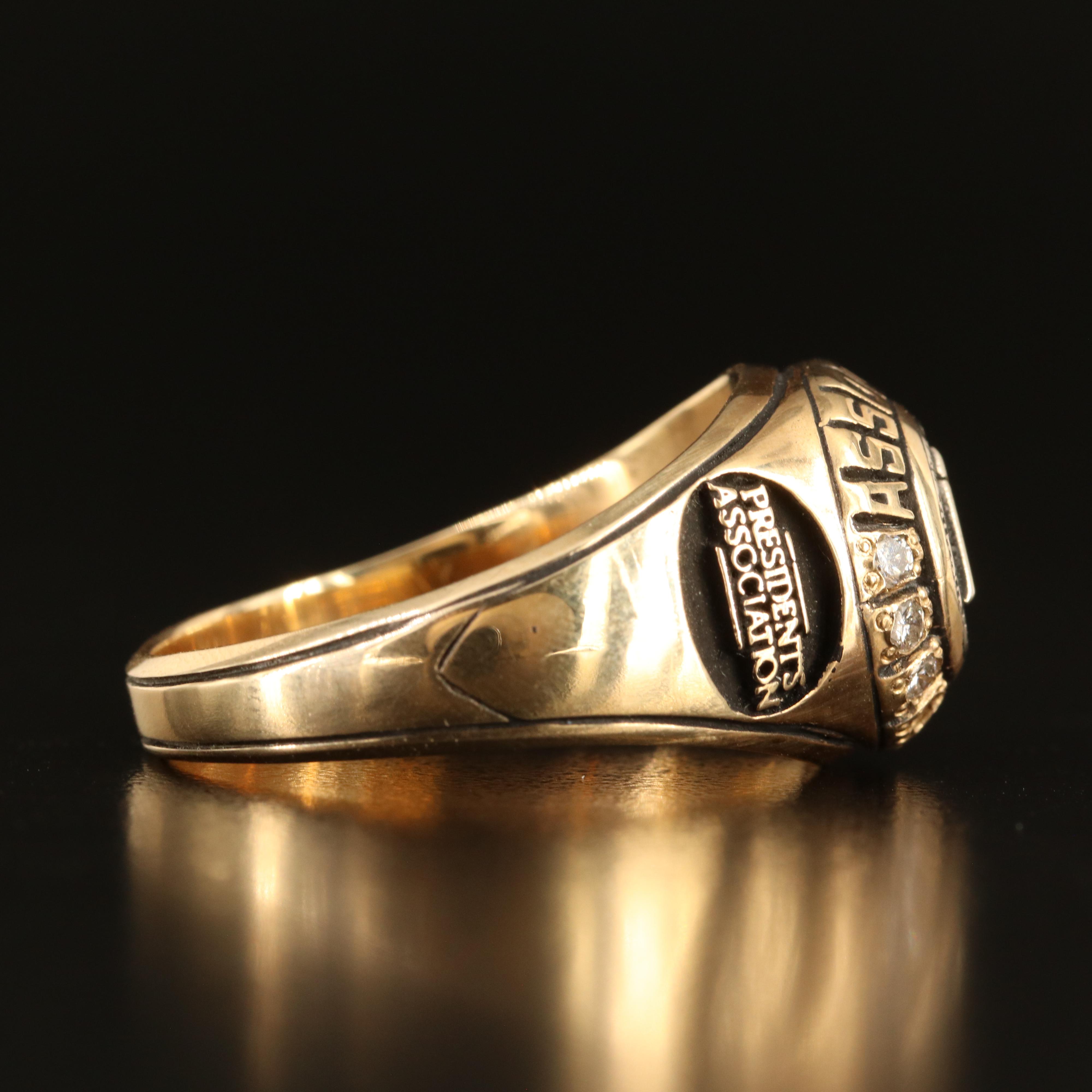 14K 0.36 CTW Diamond President's Association Ring