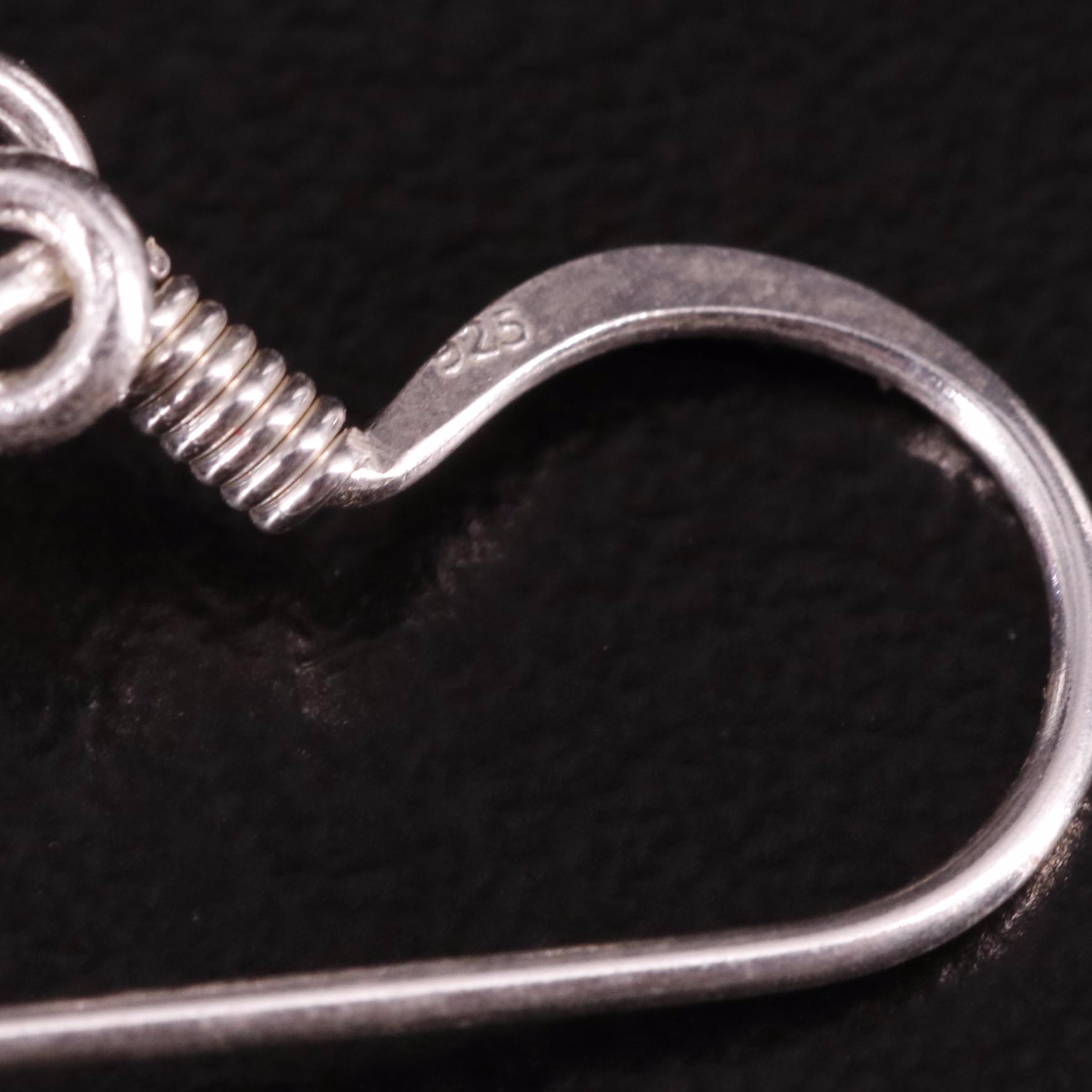 Sterling Amethyst Drop Earrings